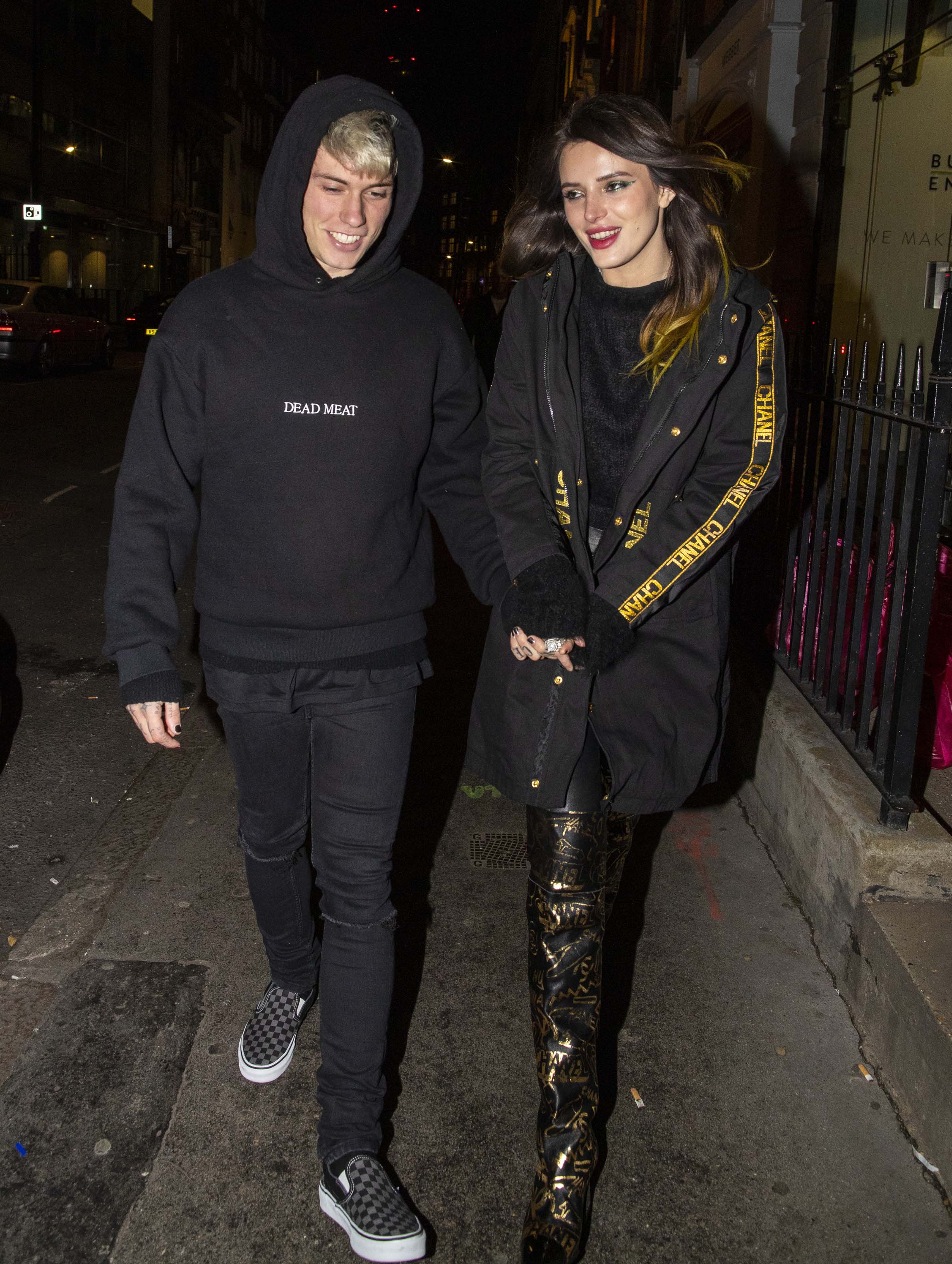 Bella Thorne heading out for dinner