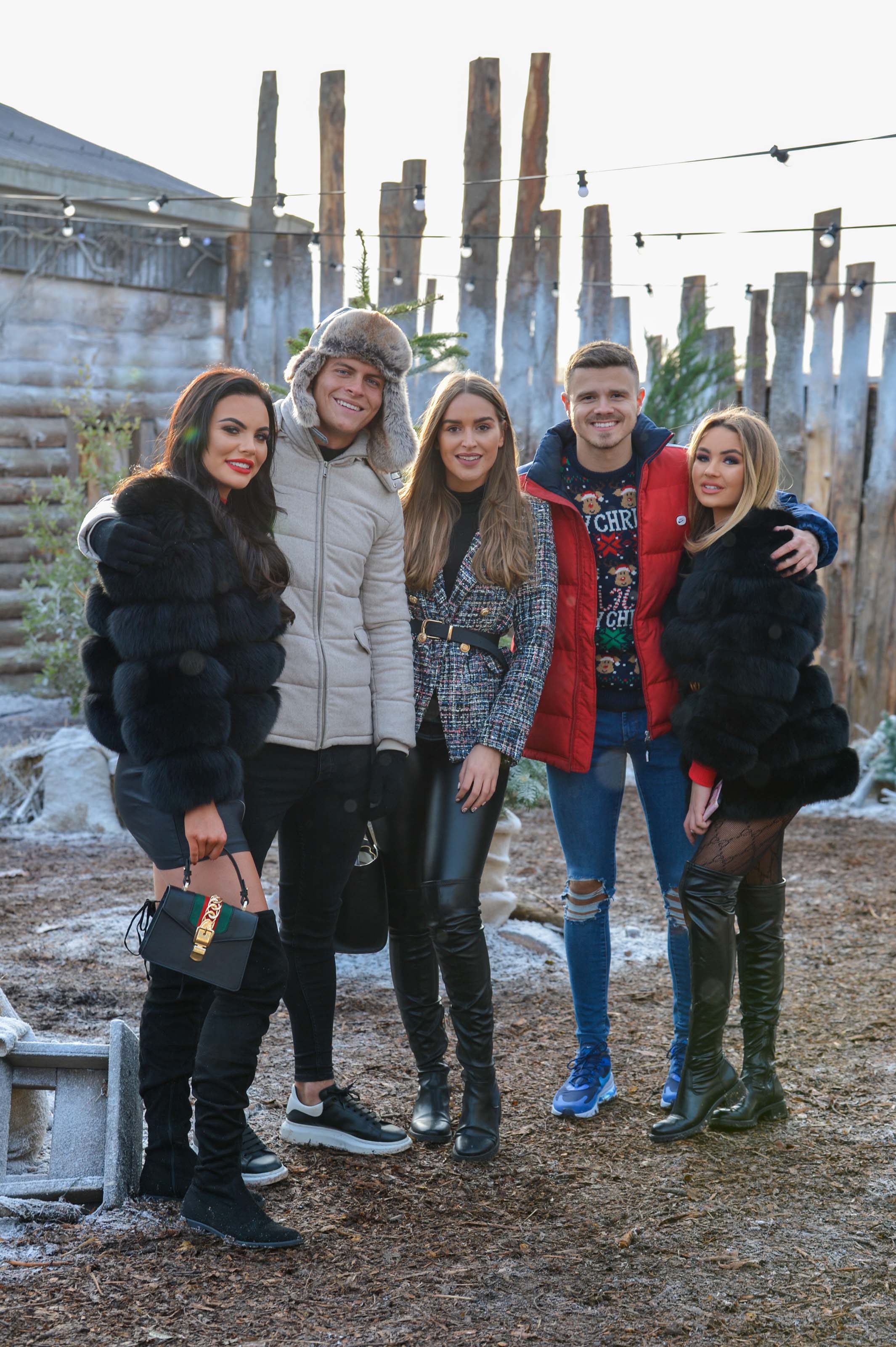 Chloe Ross at The Only Way is Essex Christmas Special filming