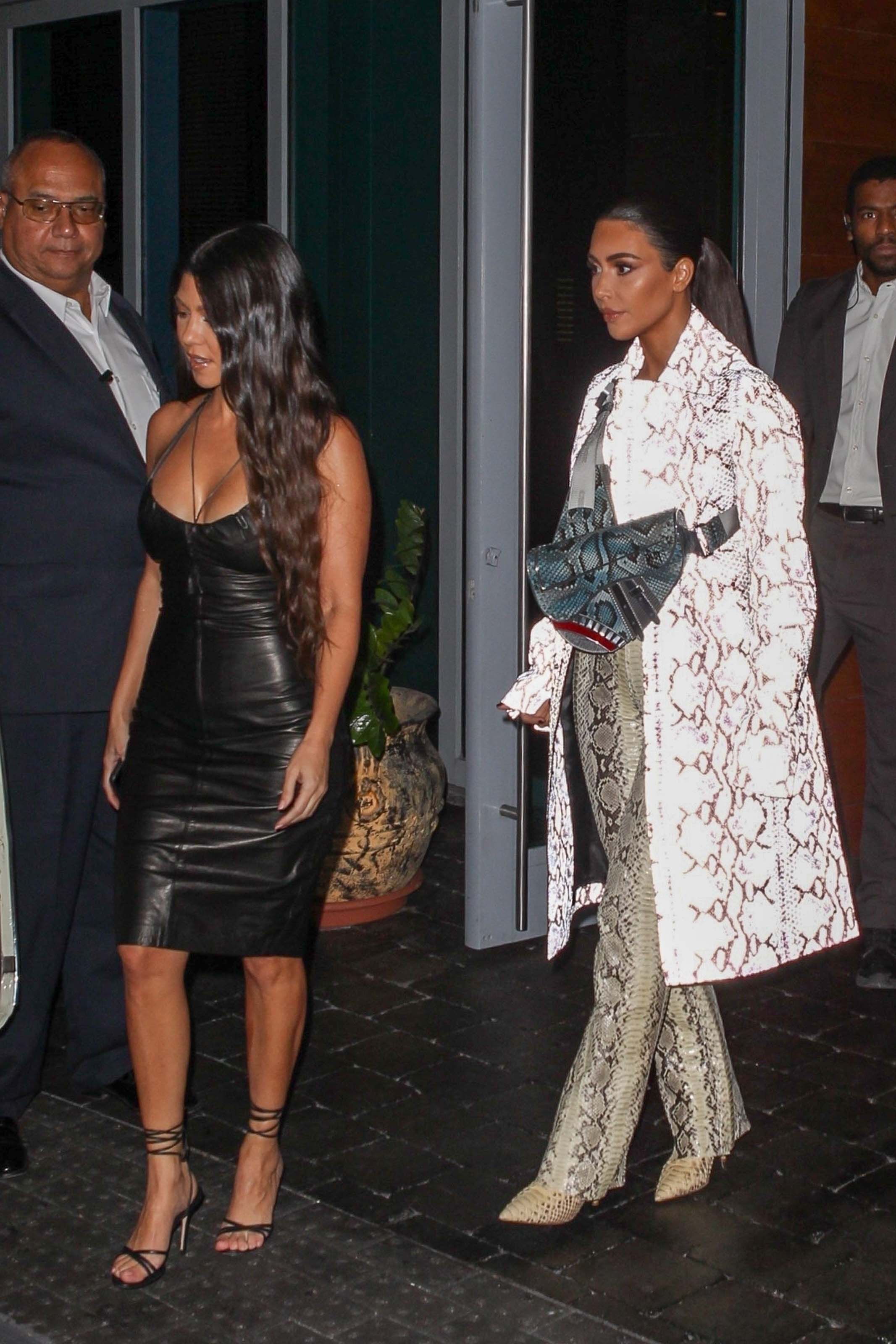 Kourtney Kardashian attends a fashion VIP party