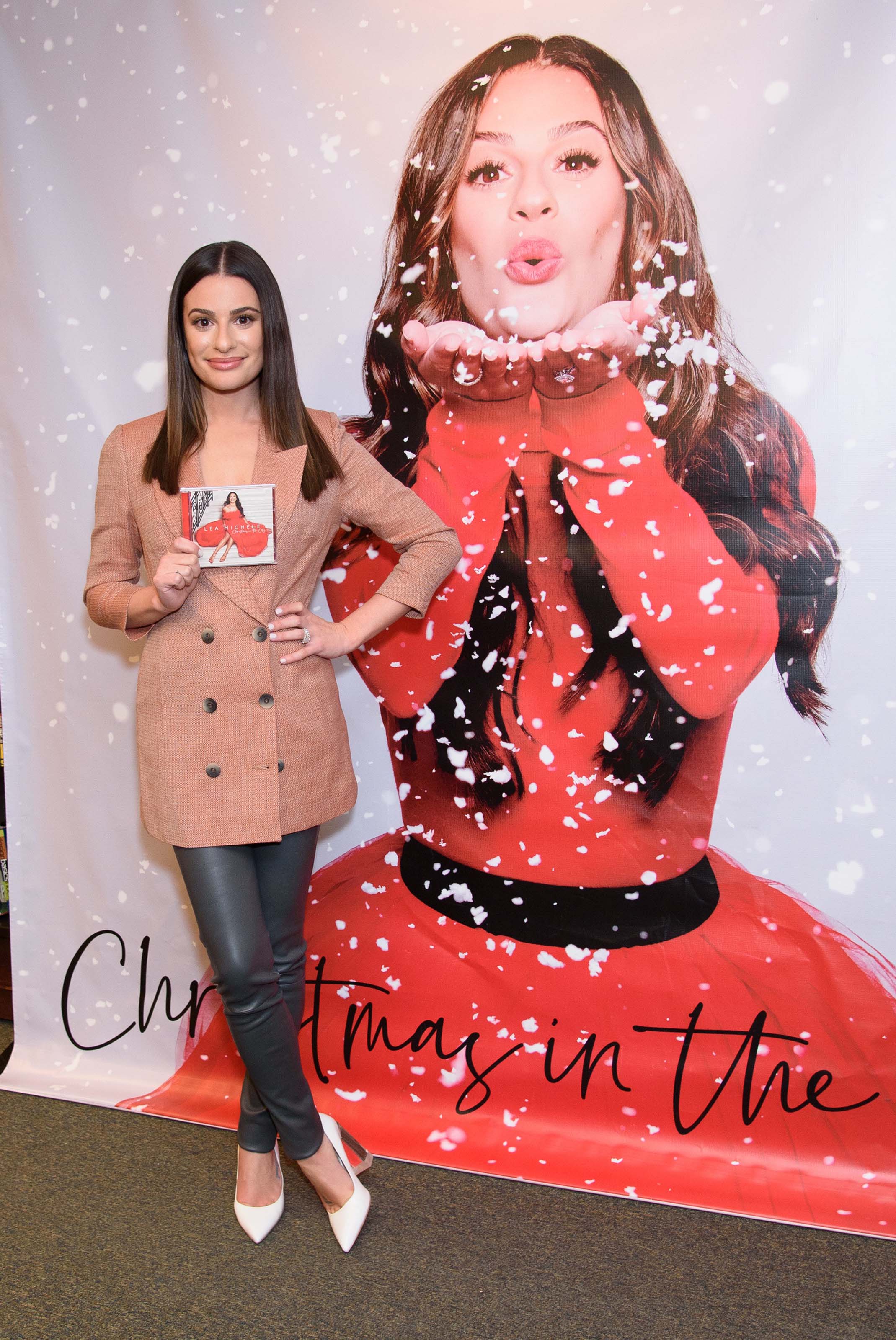 Lea Michele attends Christmas In The City CD Launch