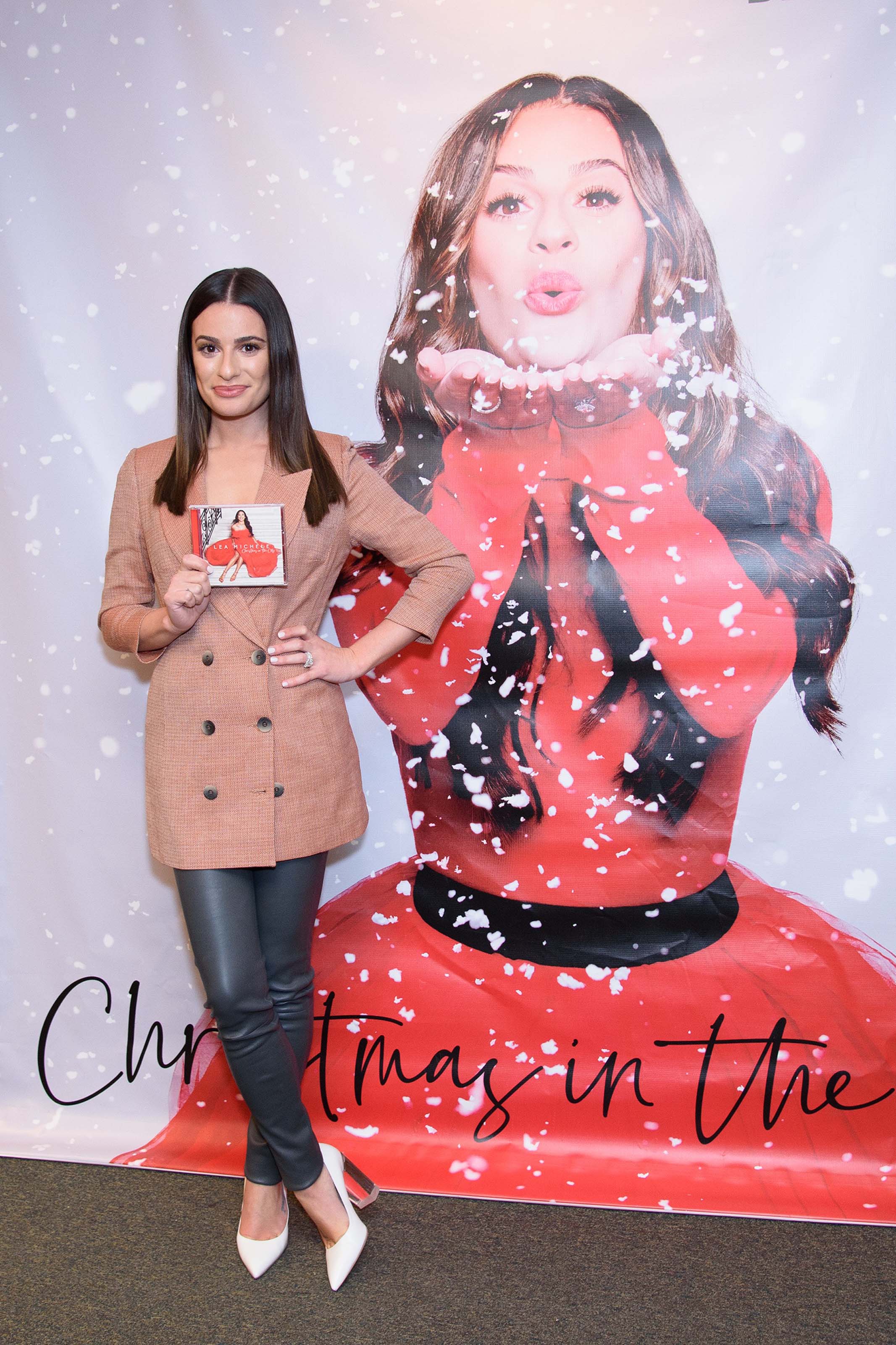 Lea Michele attends Christmas In The City CD Launch