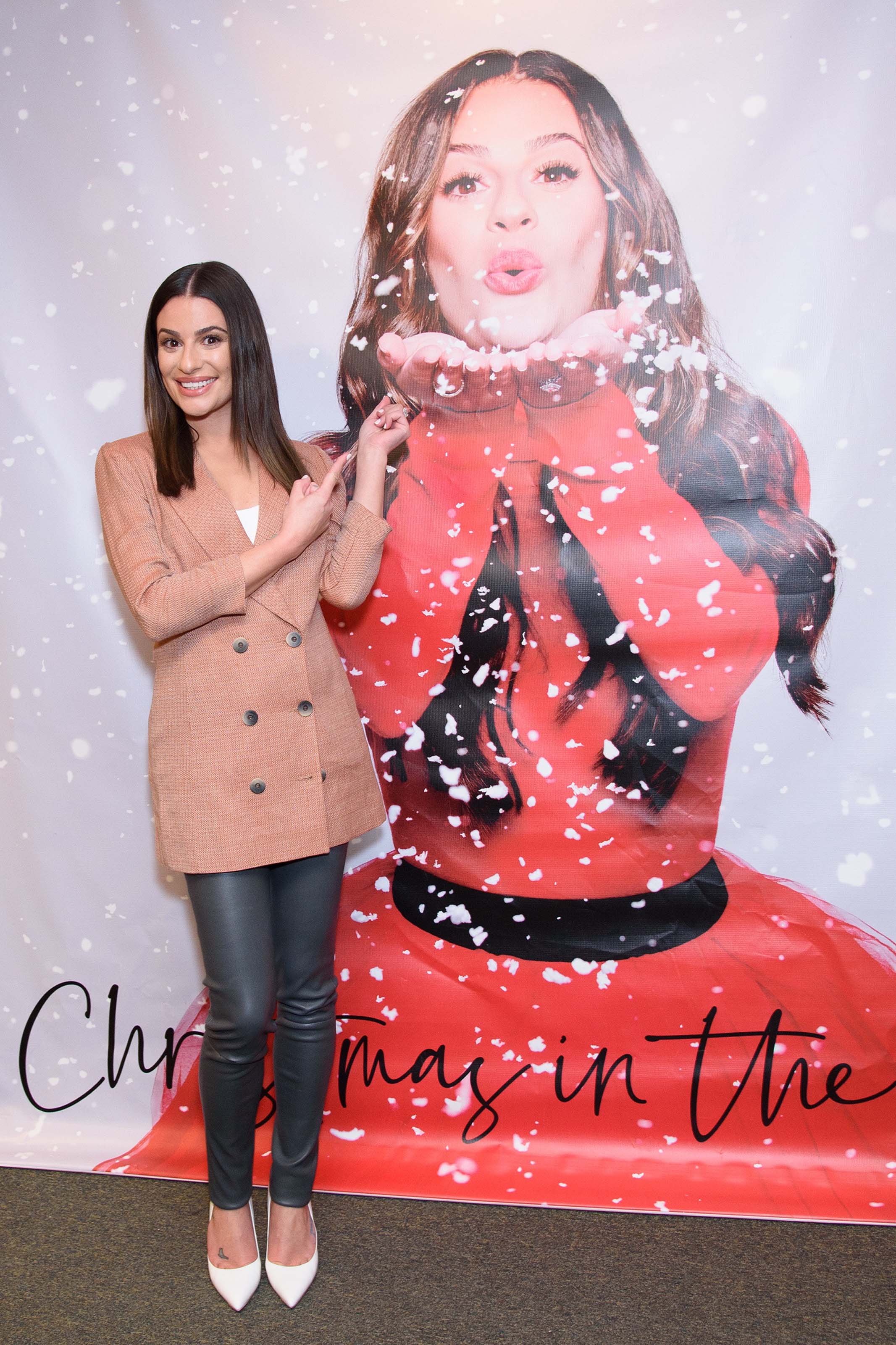 Lea Michele attends Christmas In The City CD Launch