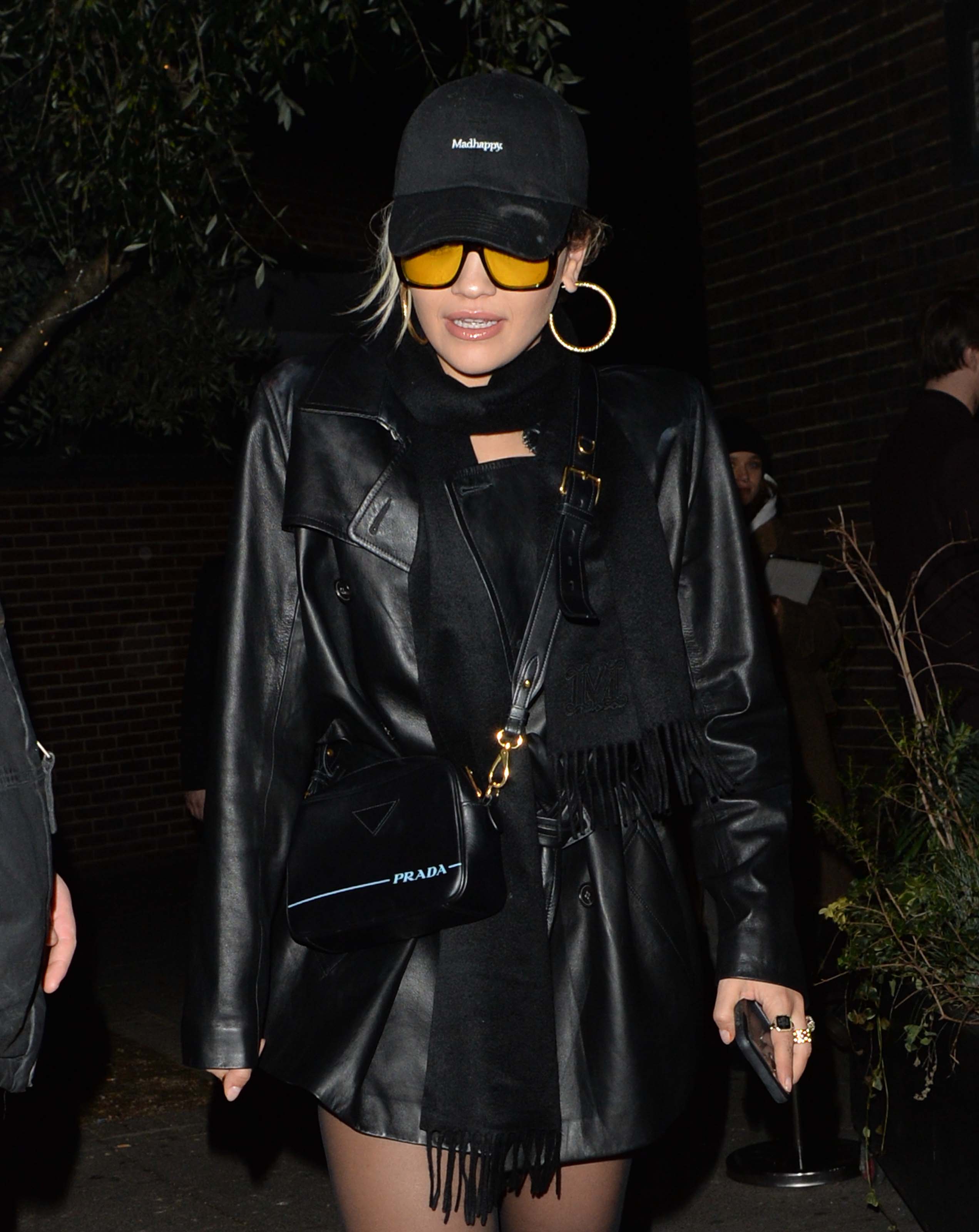 Rita Ora leaving Vas J. Morgans Birthday party