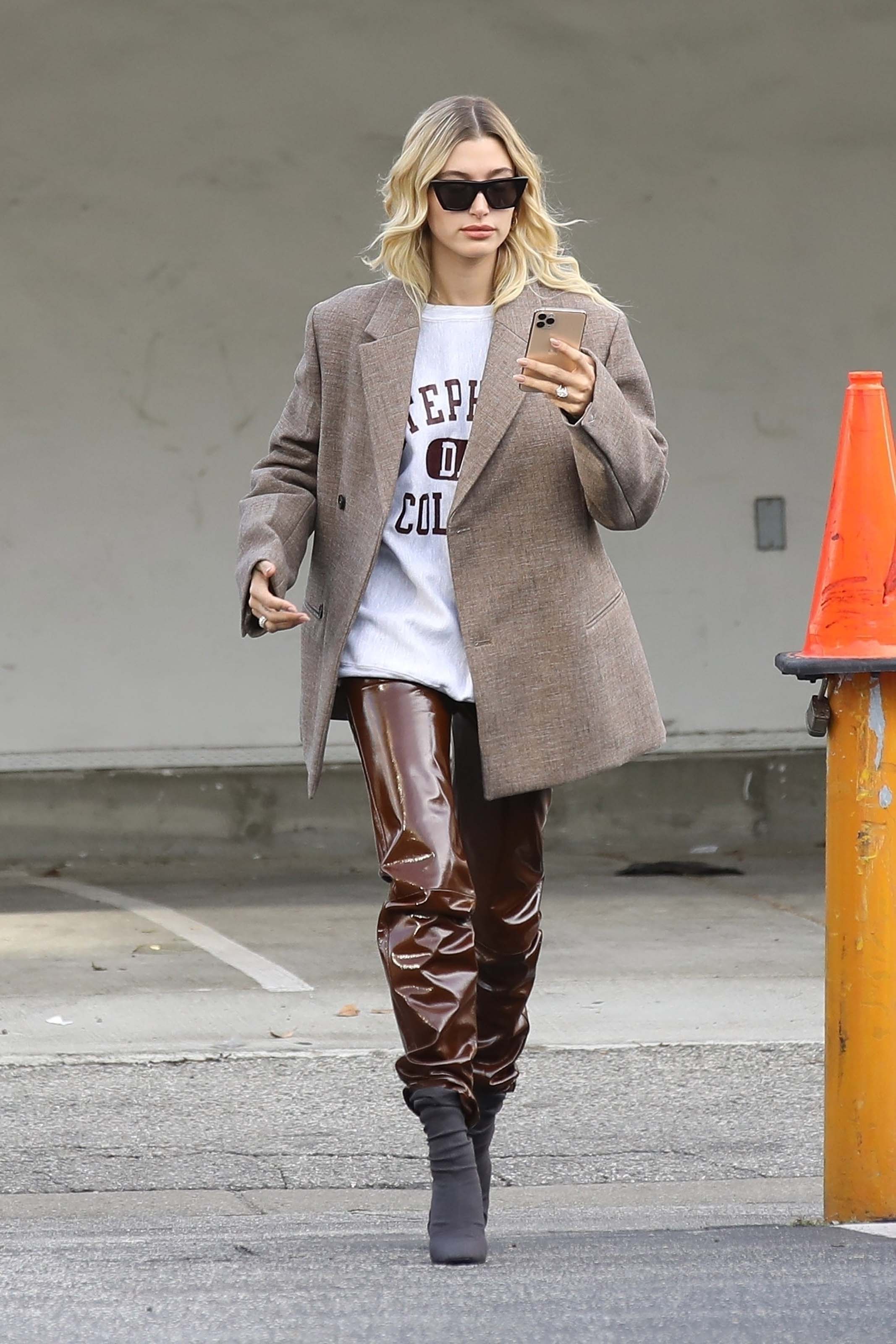 Hailey Baldwin out for a coffee run