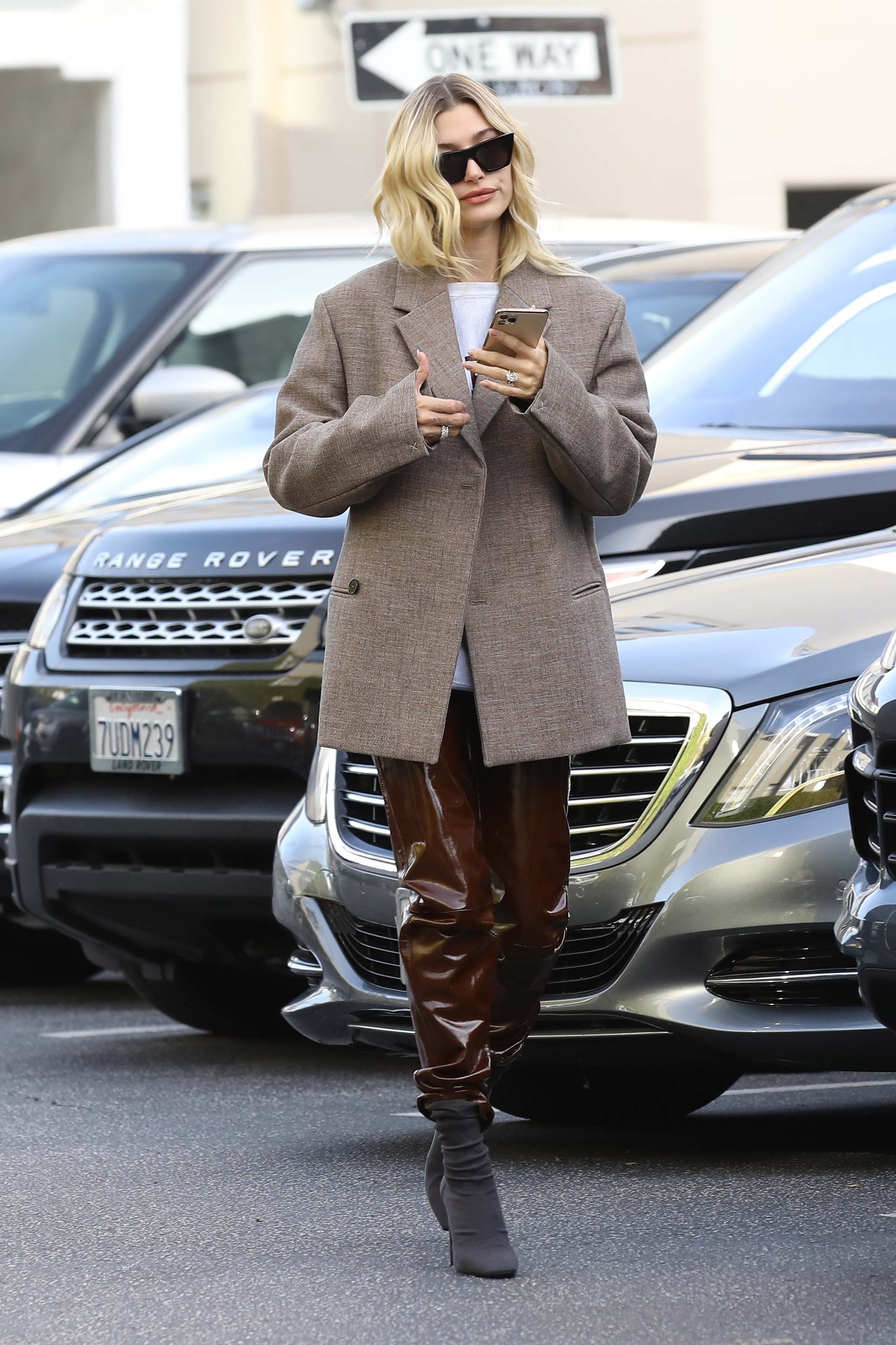 Hailey Baldwin out for a coffee run