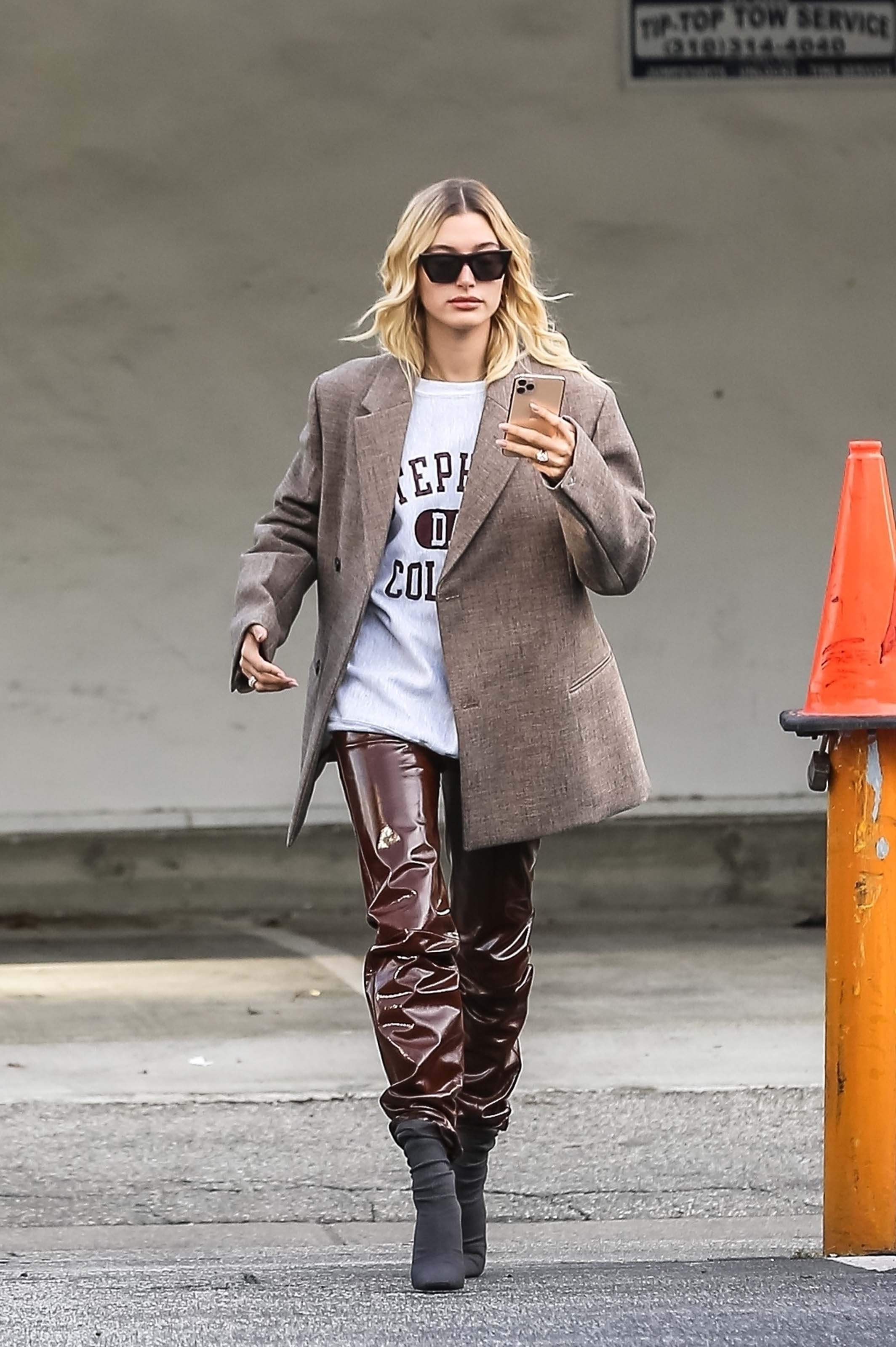 Hailey Baldwin out for a coffee run