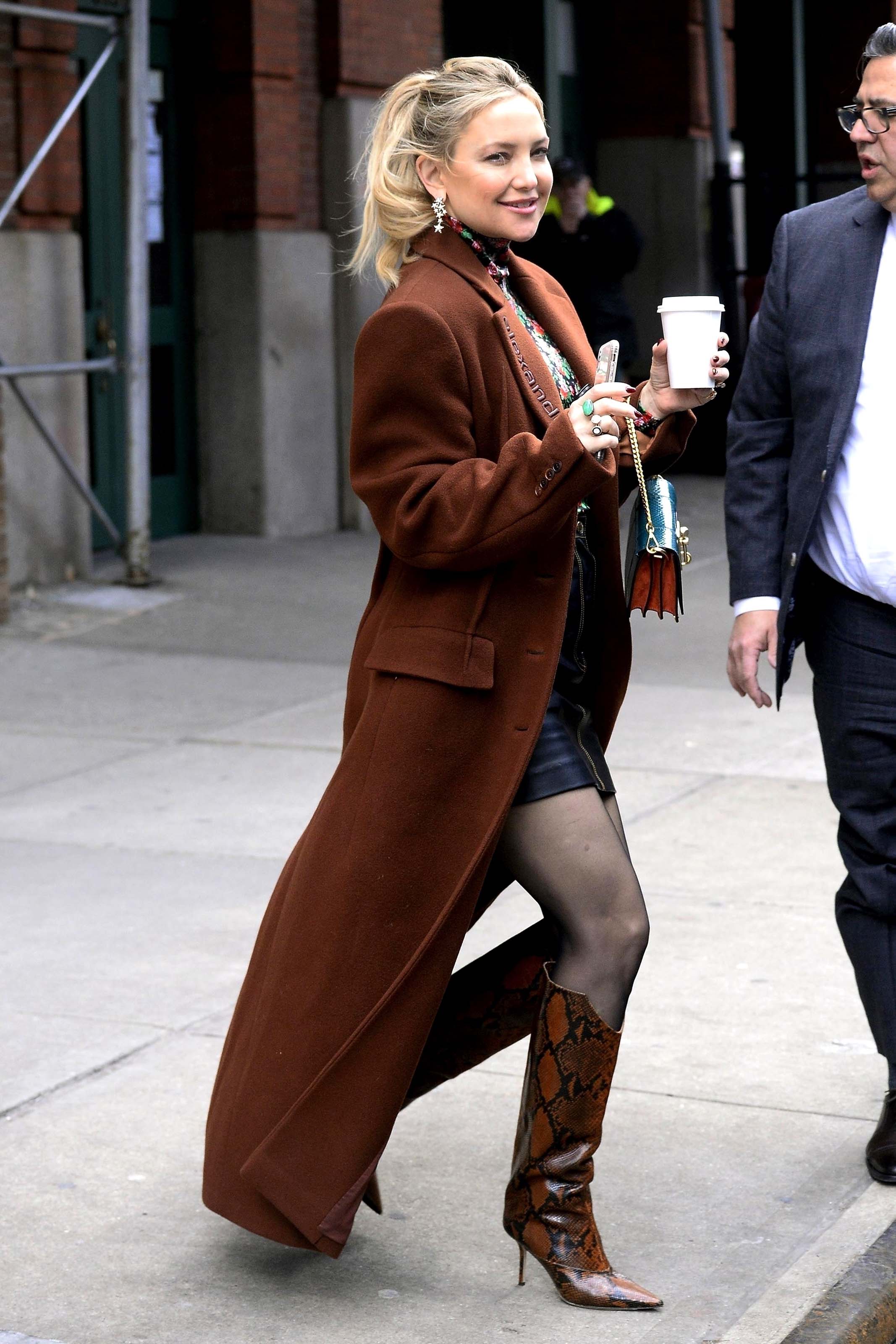 Kate Hudson leaving the Greenwich Hotel