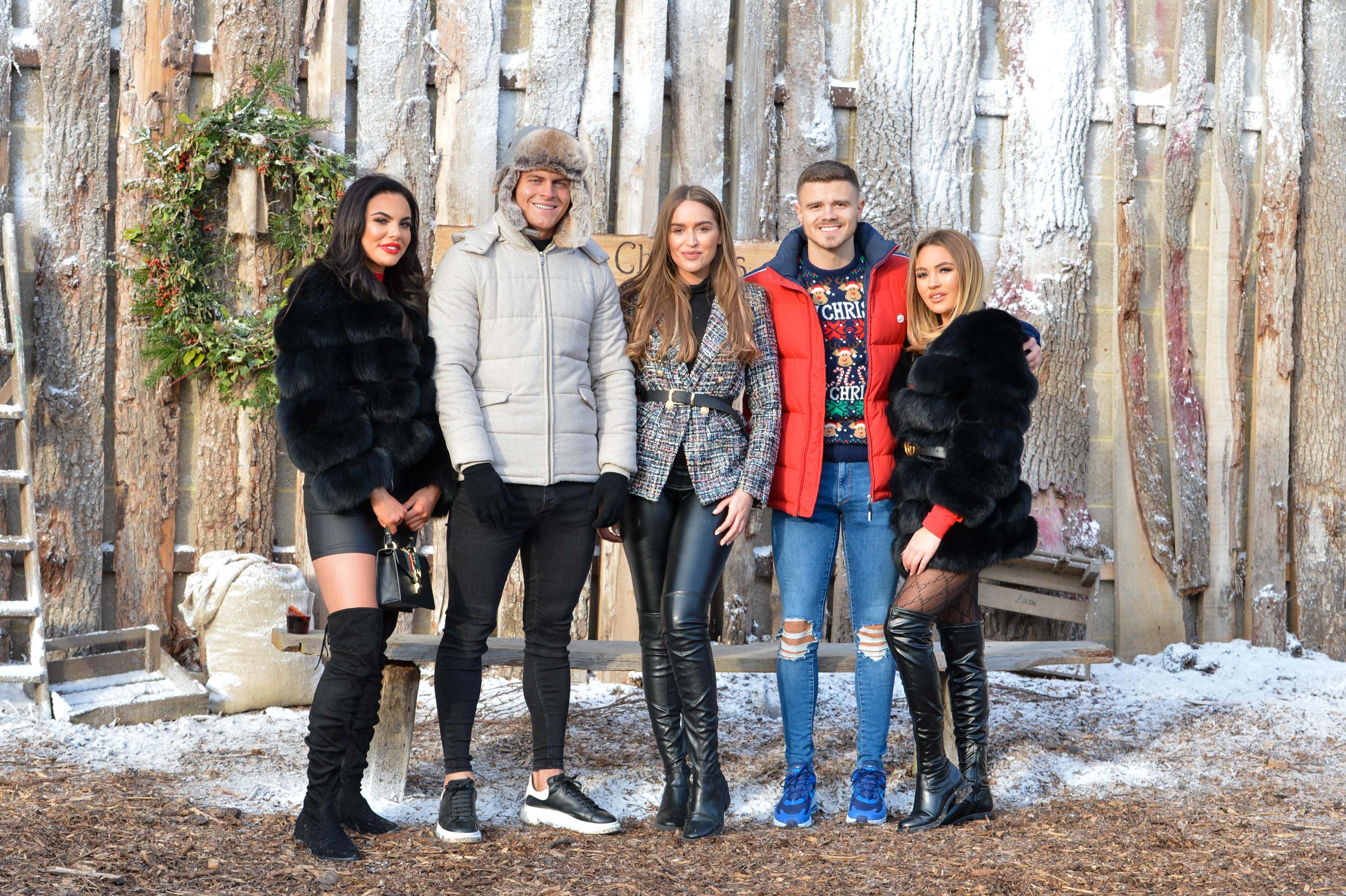 Kelsey Stratford at The Only Way is Essex Christmas Special filming