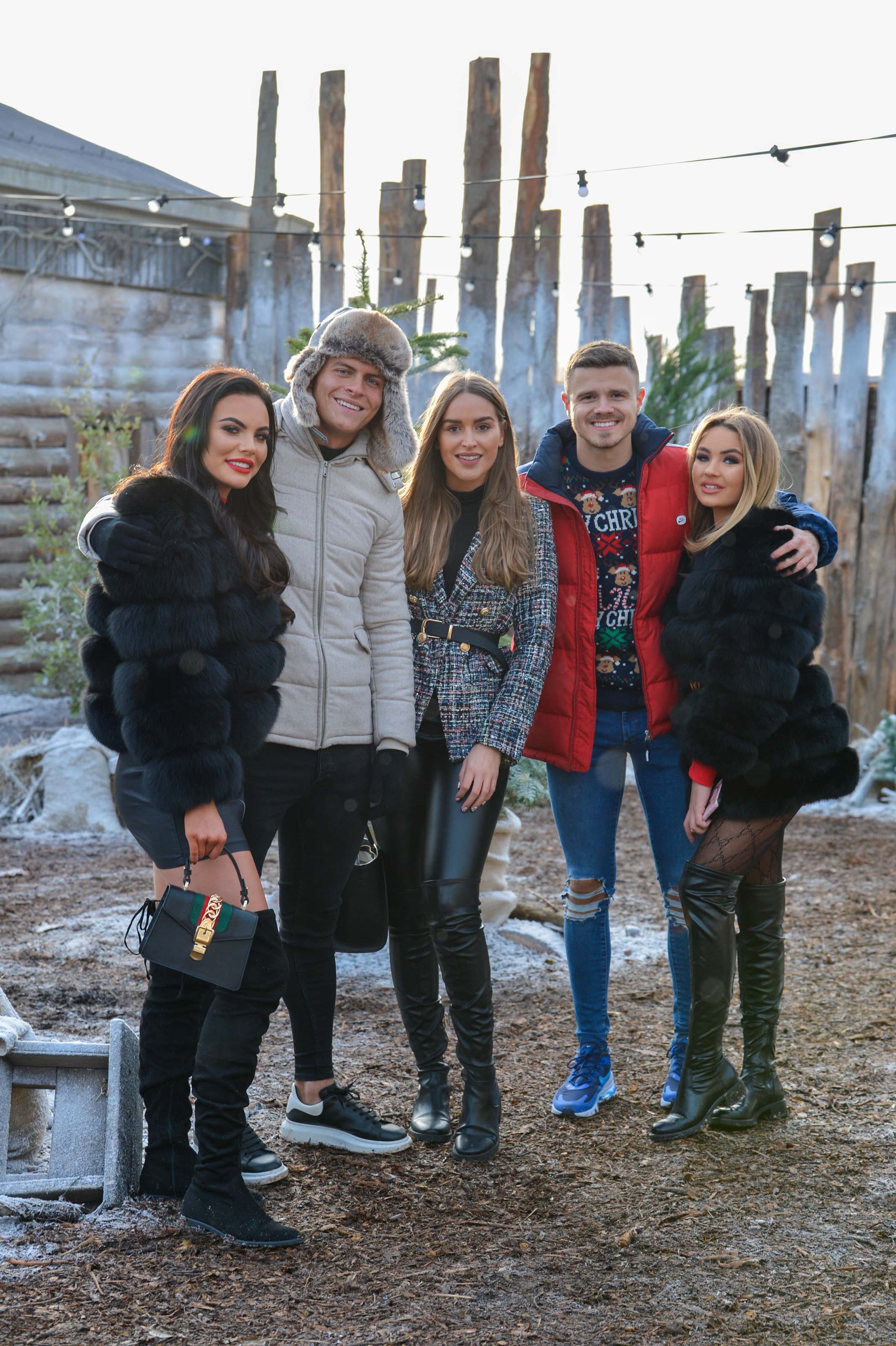 Kelsey Stratford at The Only Way is Essex Christmas Special filming