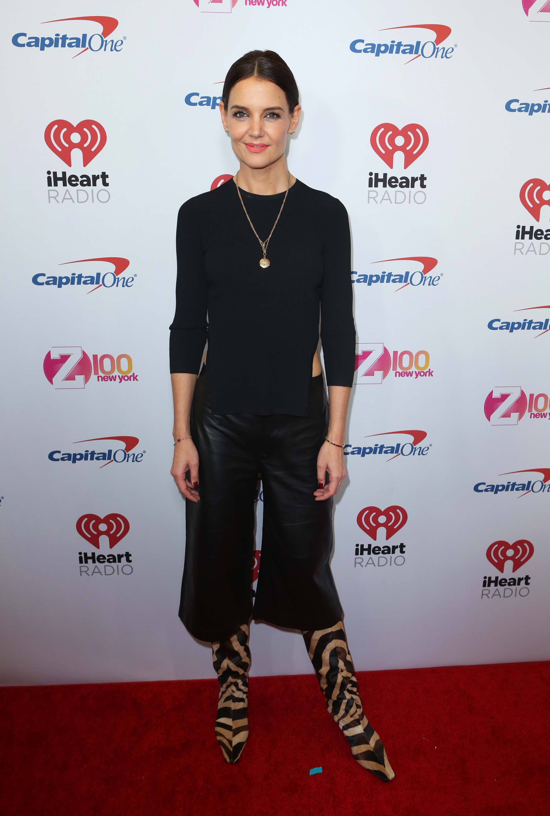 Katie Holmes attends Z100’s iHeartRadio Jingle Ball