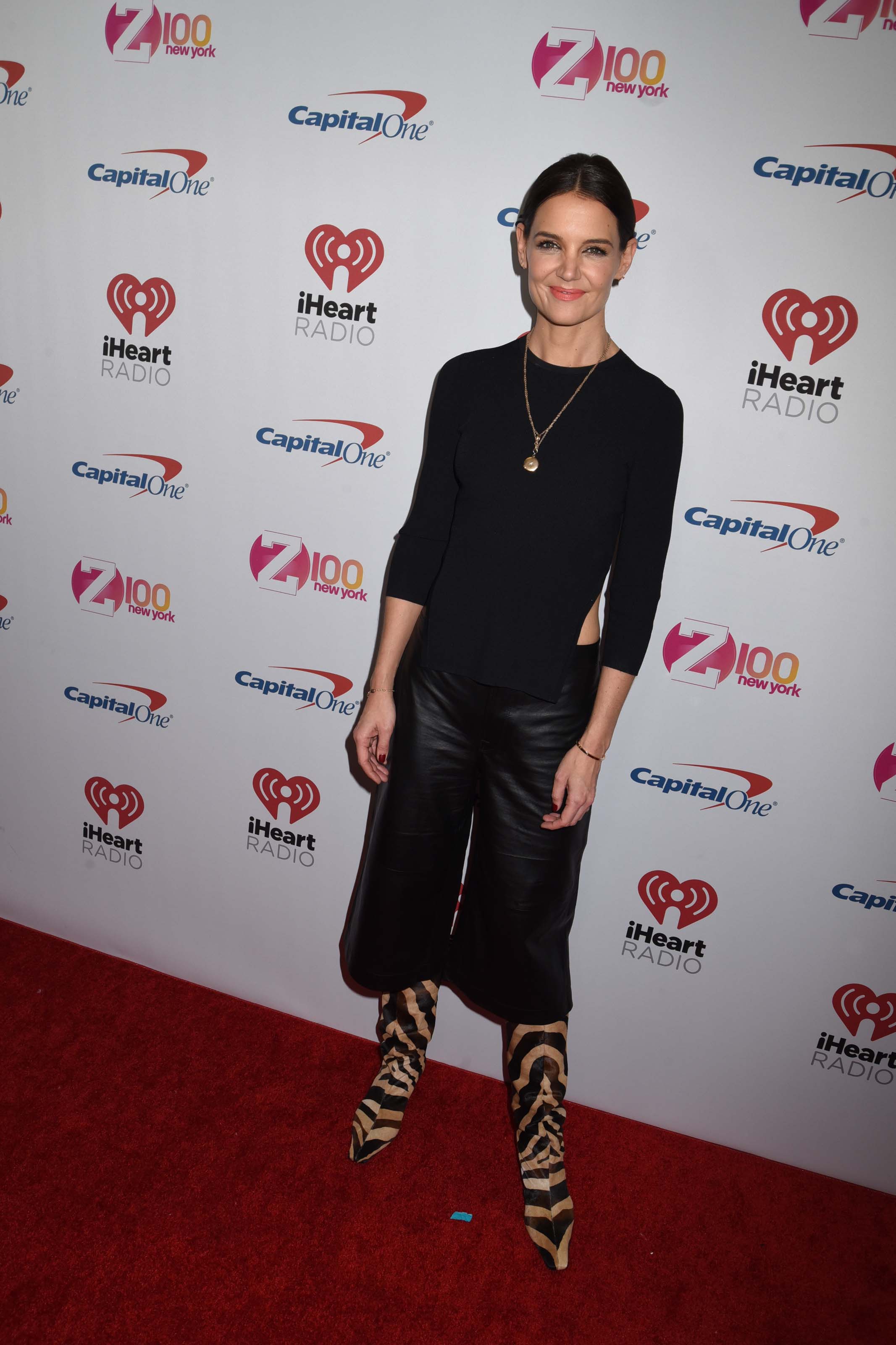 Katie Holmes attends Z100’s iHeartRadio Jingle Ball