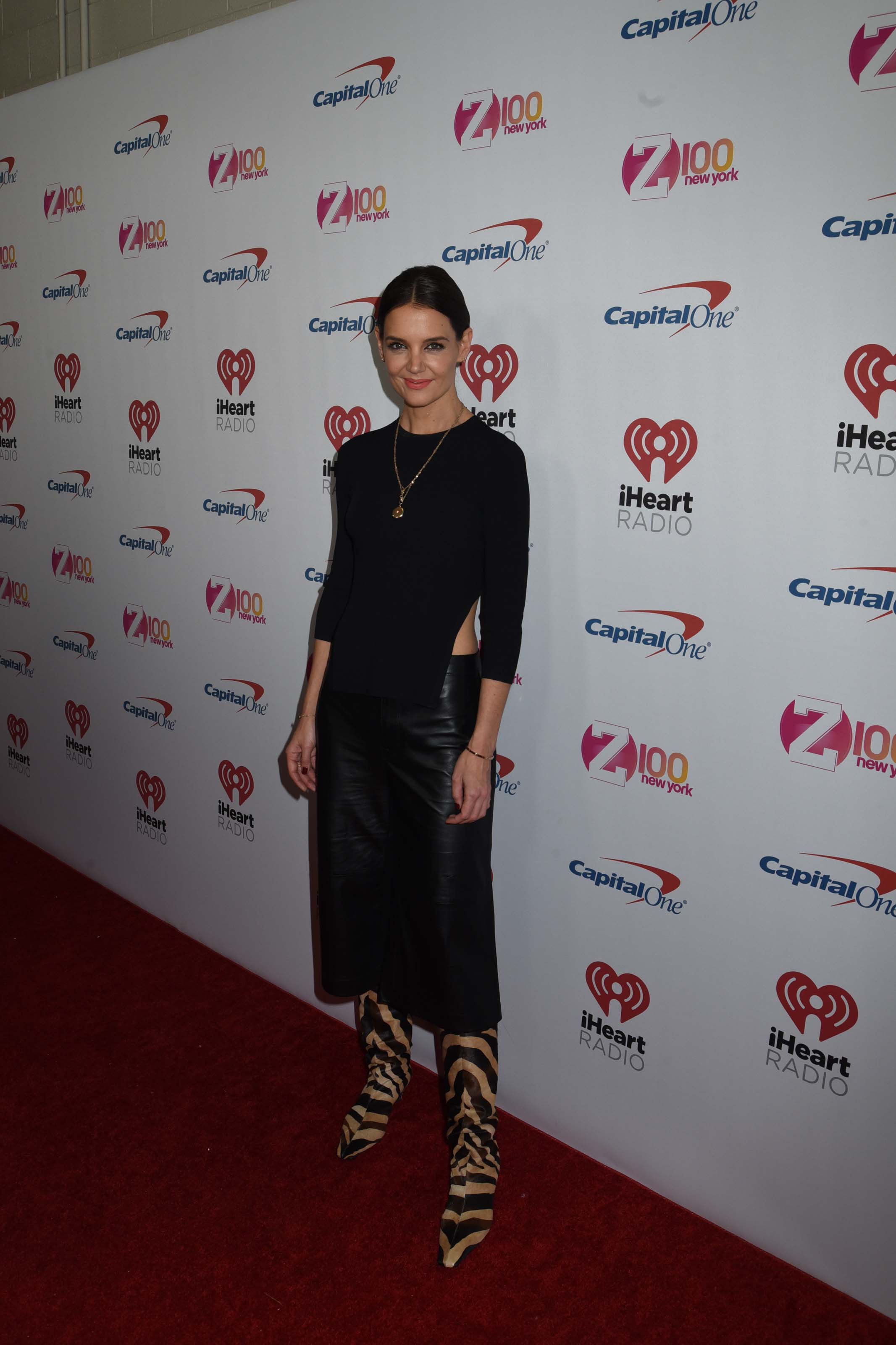 Katie Holmes attends Z100’s iHeartRadio Jingle Ball