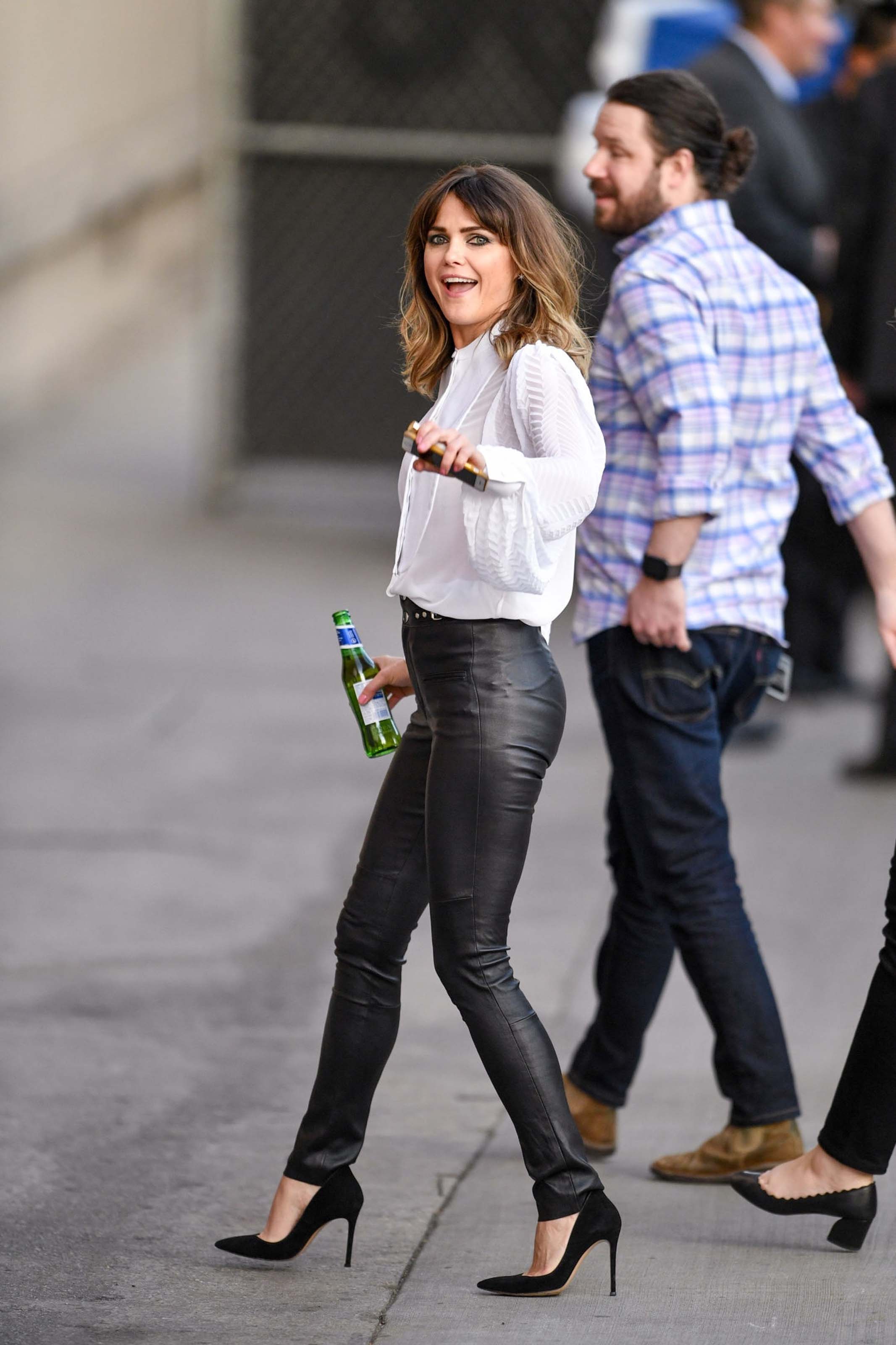 Keri Russell arriving at the Jimmy Kimmel Live