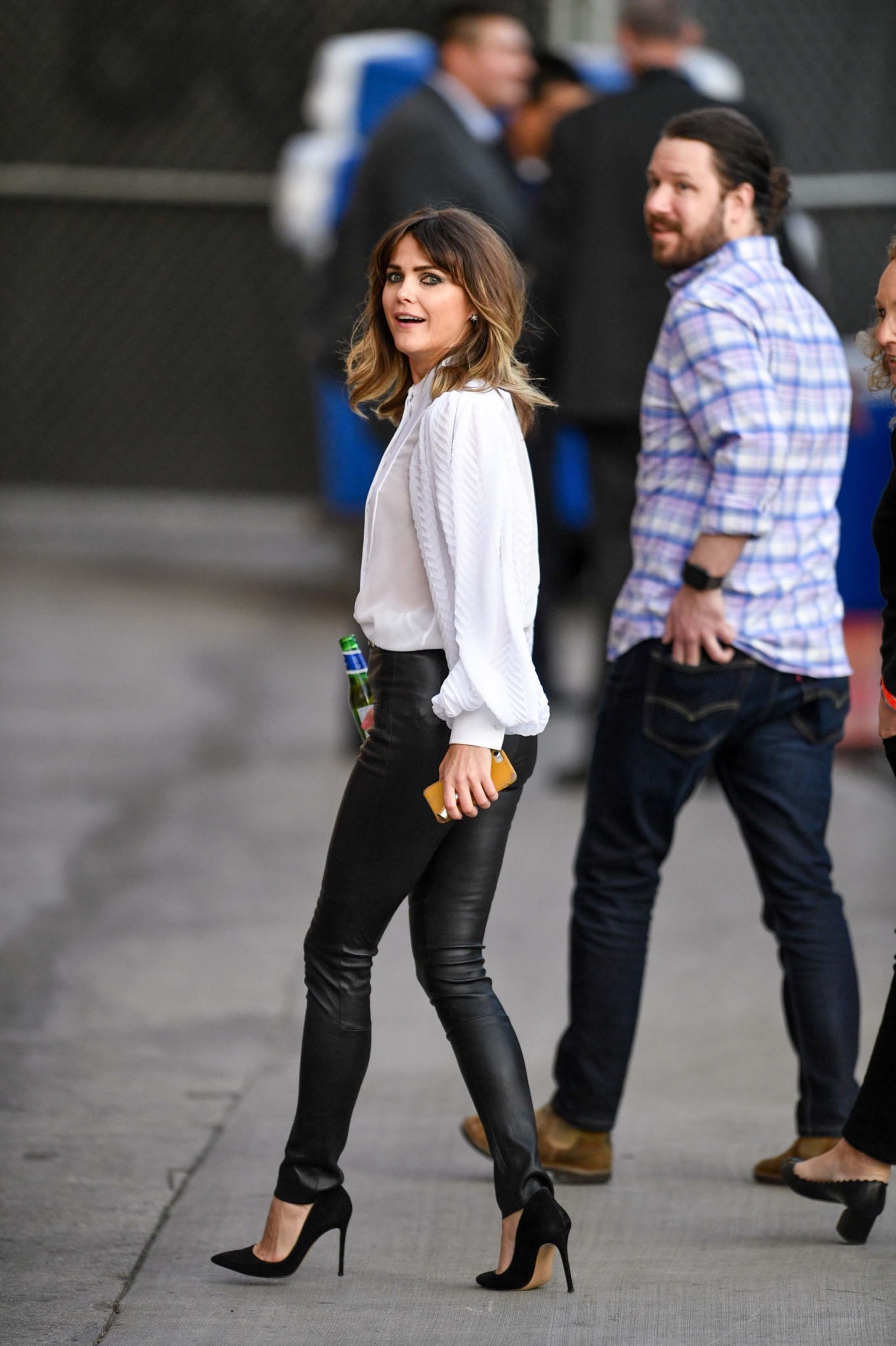 Keri Russell arriving at the Jimmy Kimmel Live