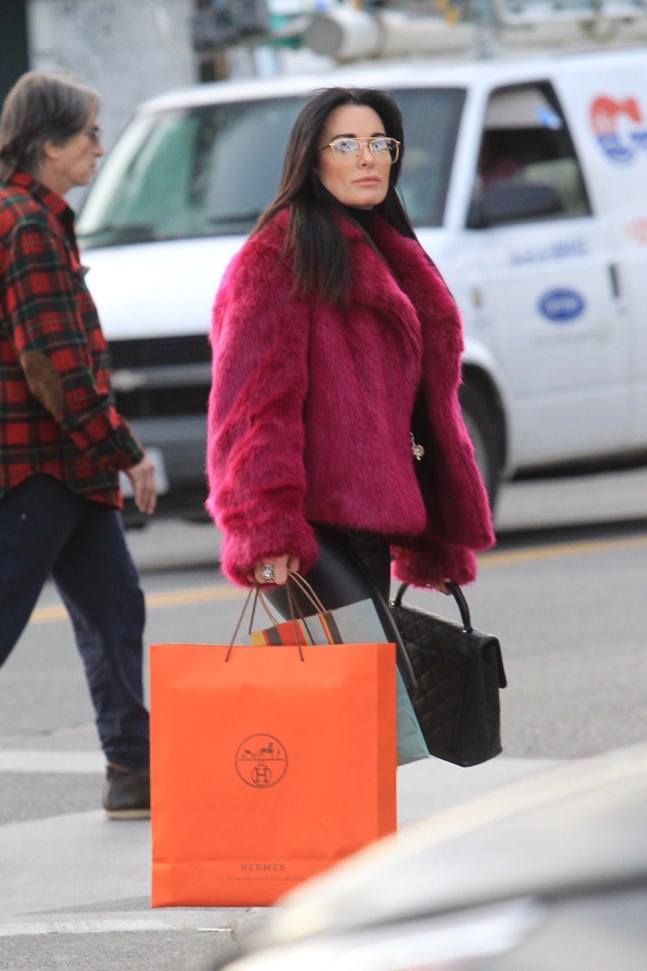 Kyle Richards X-mas shopping