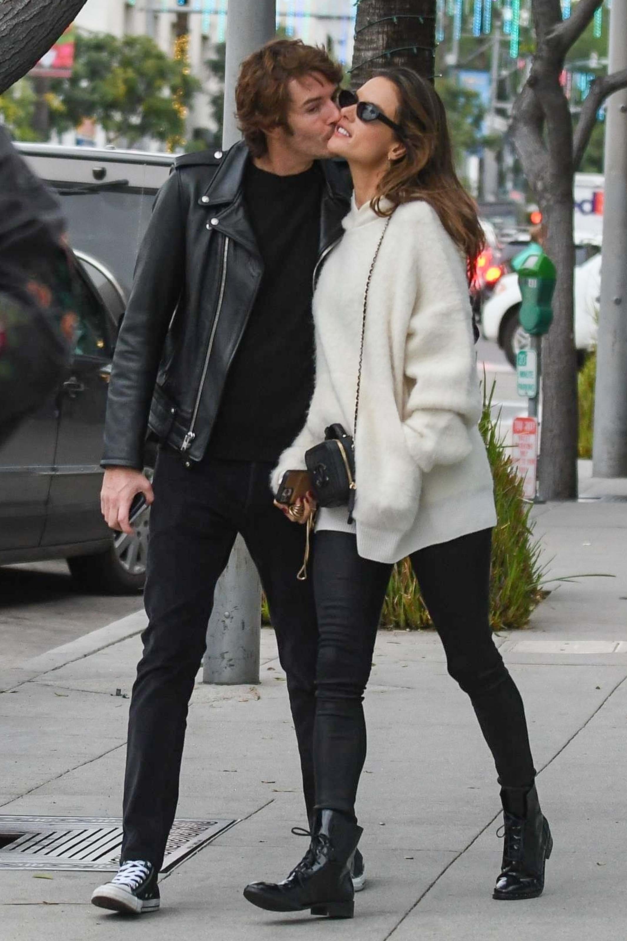 Alessandra Ambrosio out for Christmas shopping