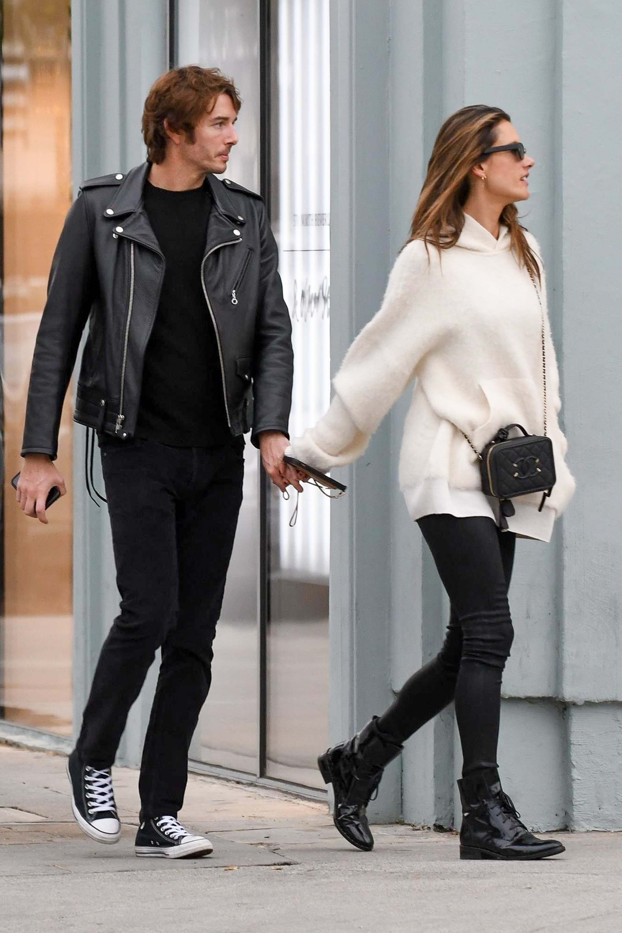 Alessandra Ambrosio out for Christmas shopping