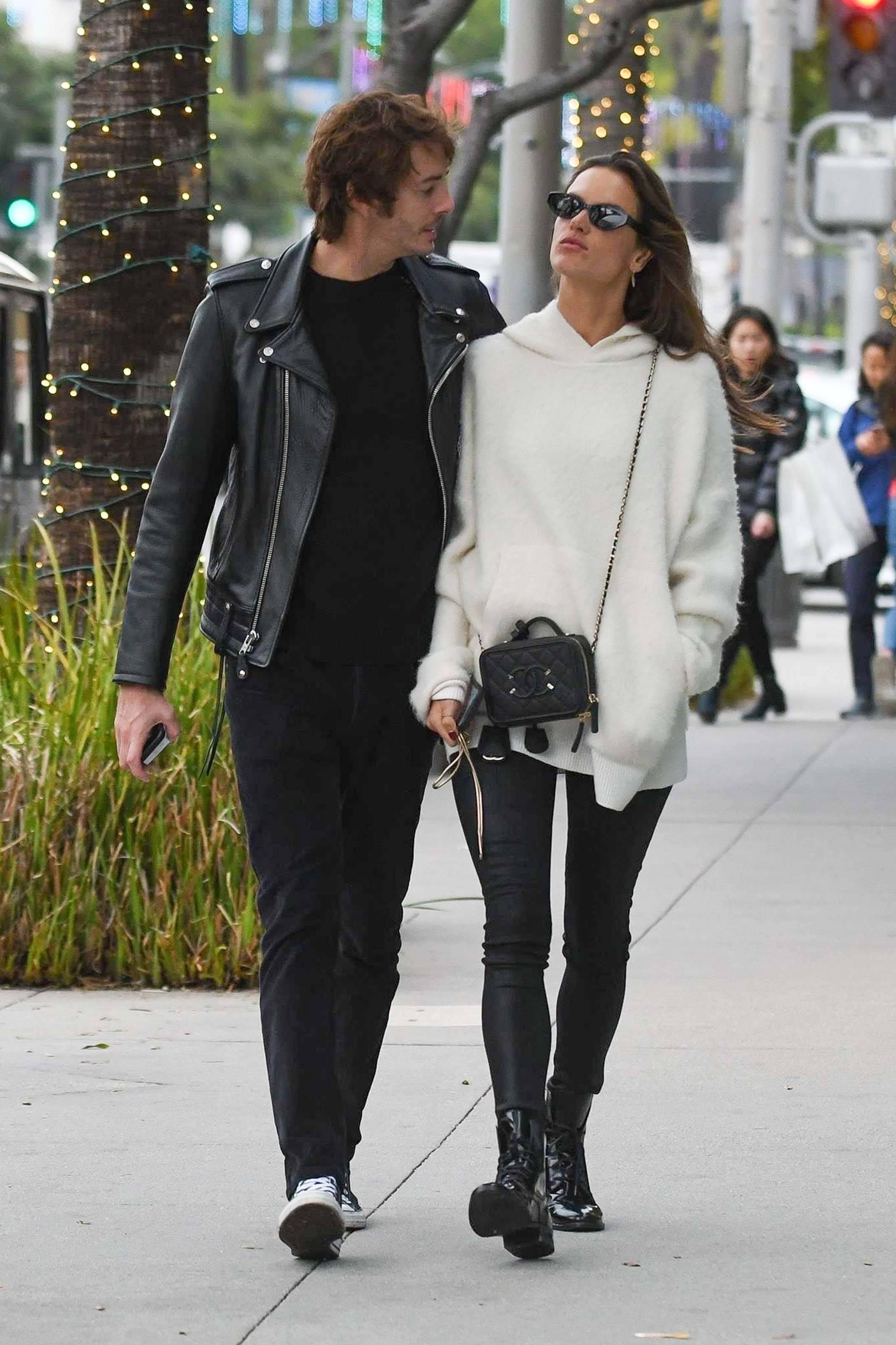 Alessandra Ambrosio out for Christmas shopping