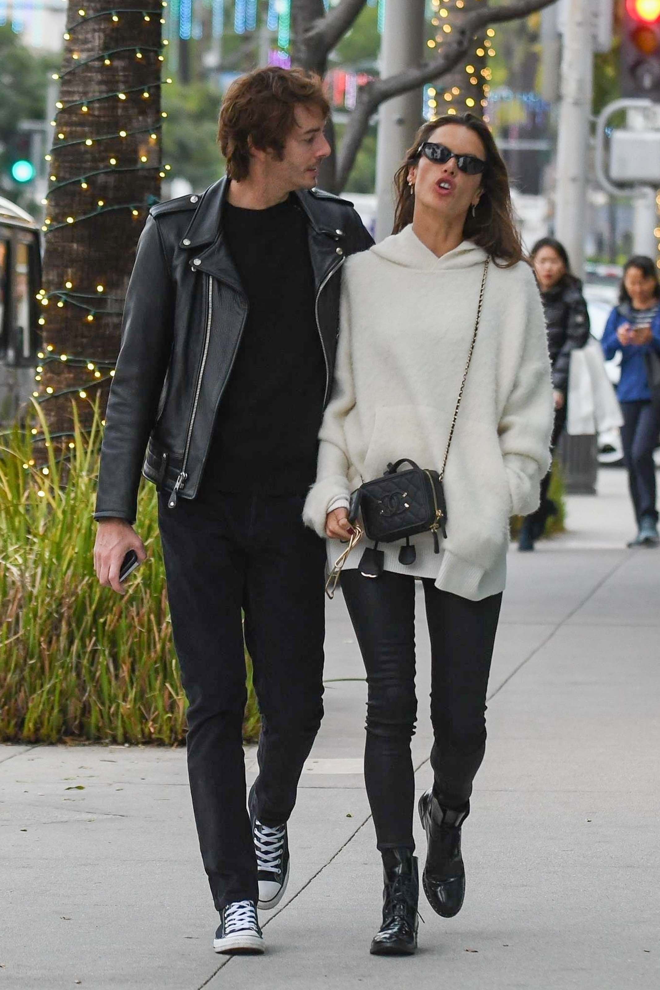 Alessandra Ambrosio out for Christmas shopping