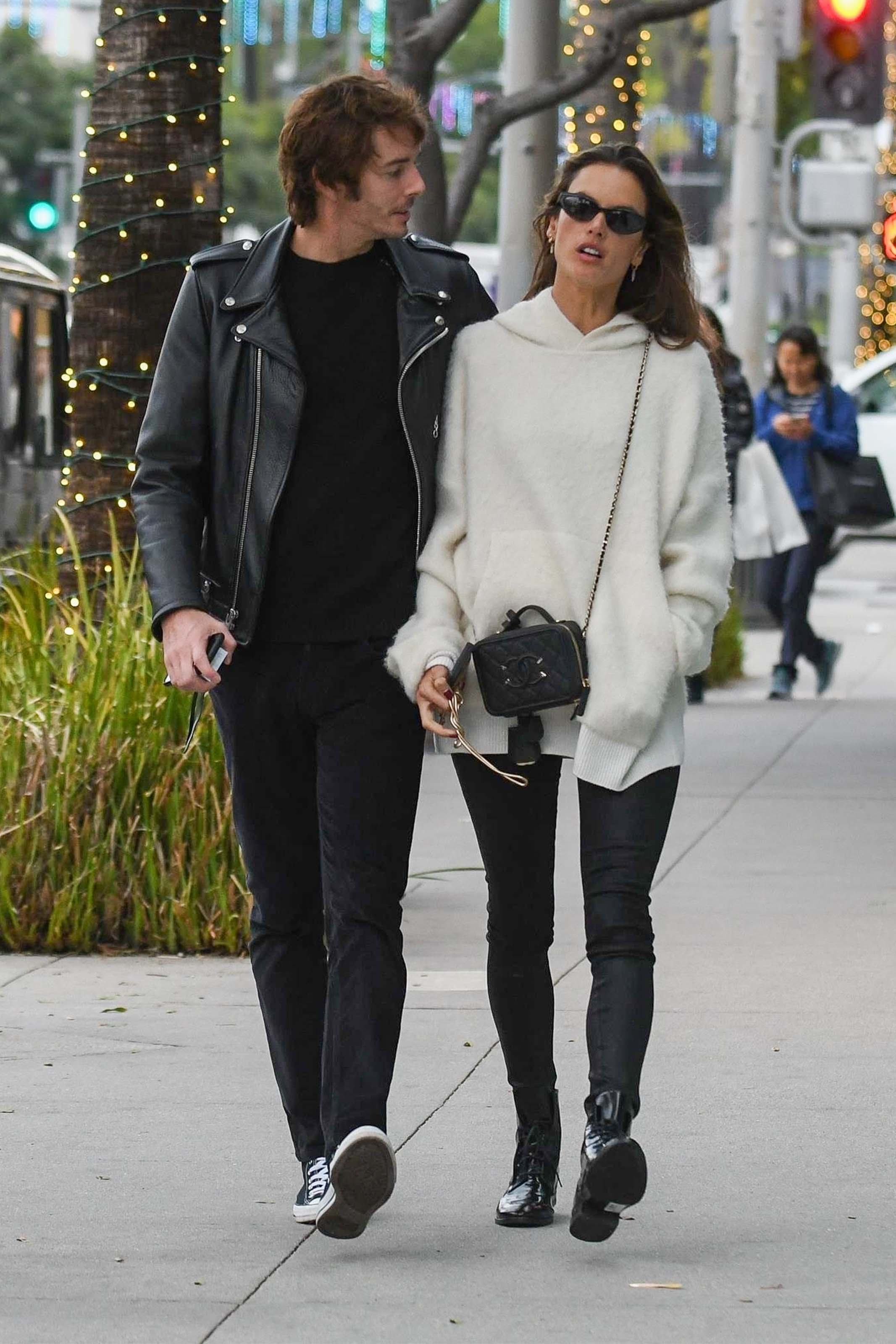 Alessandra Ambrosio out for Christmas shopping