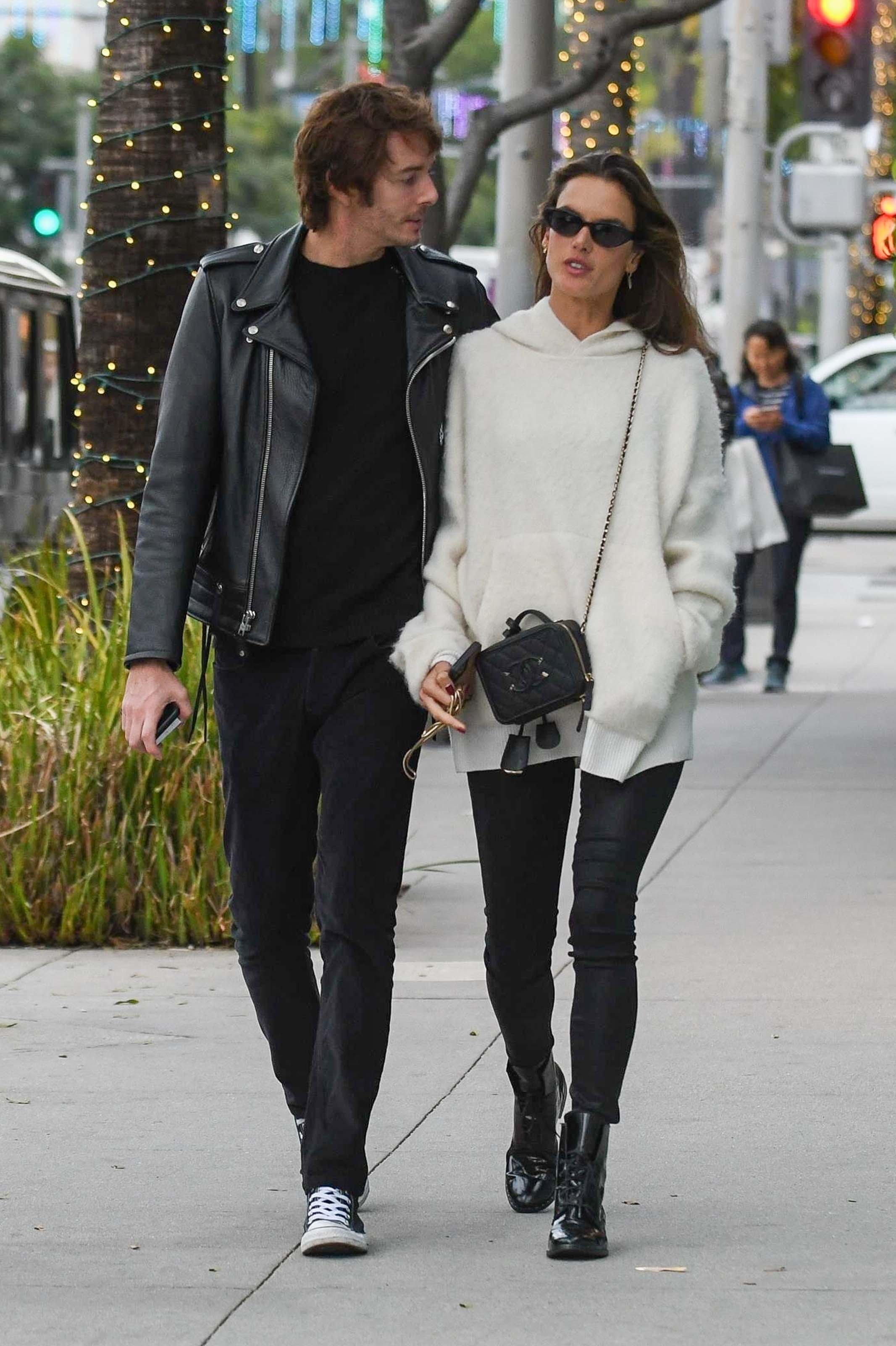Alessandra Ambrosio out for Christmas shopping