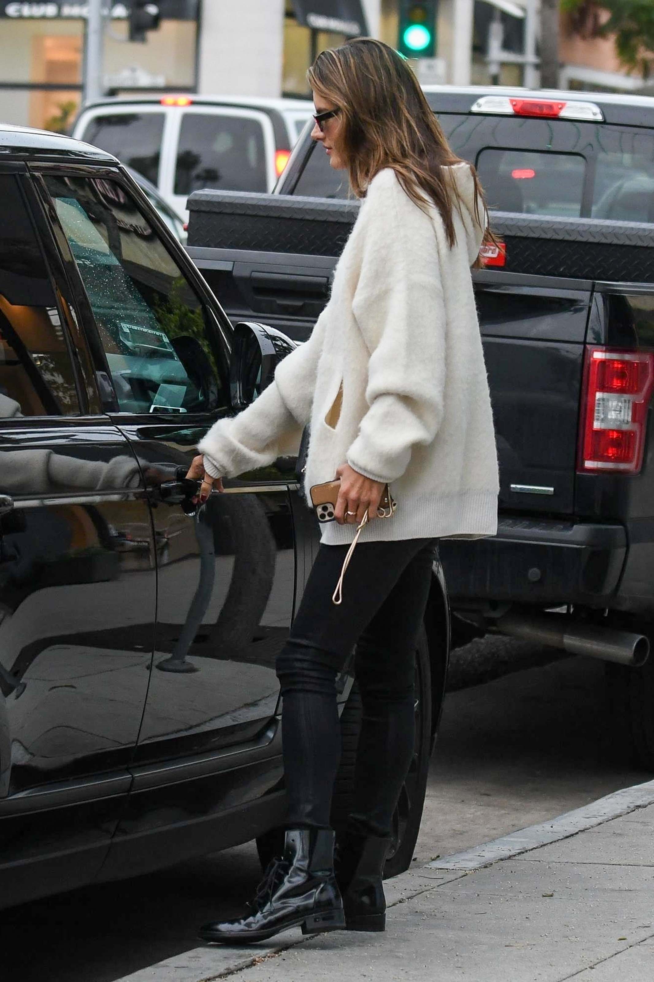 Alessandra Ambrosio out for Christmas shopping