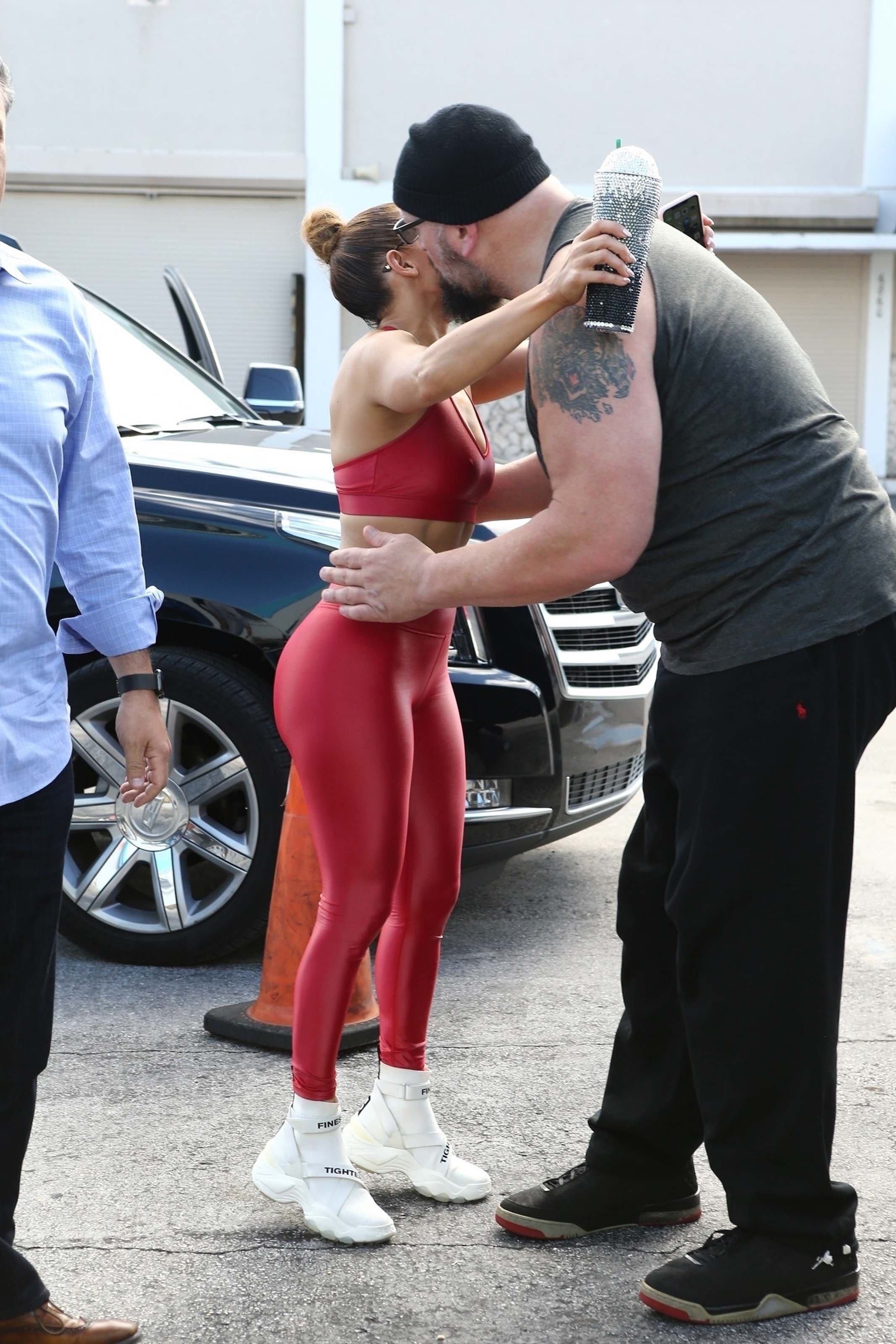 Jennifer Lopez at a Gym