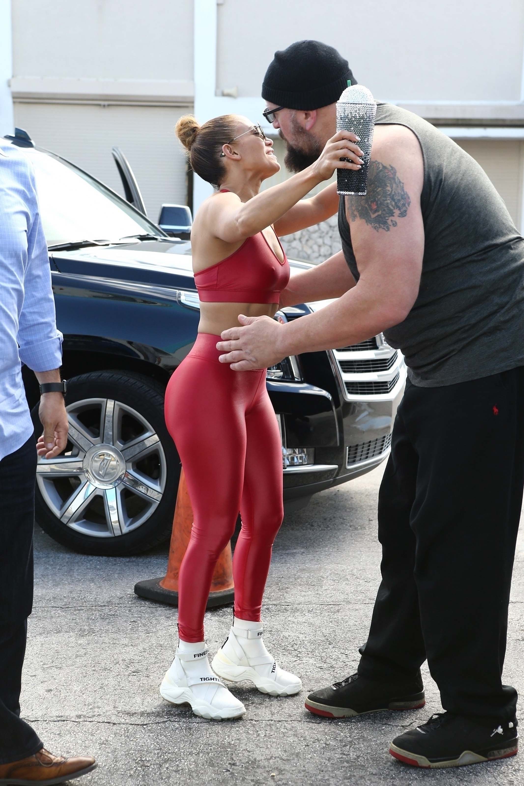 Jennifer Lopez at a Gym