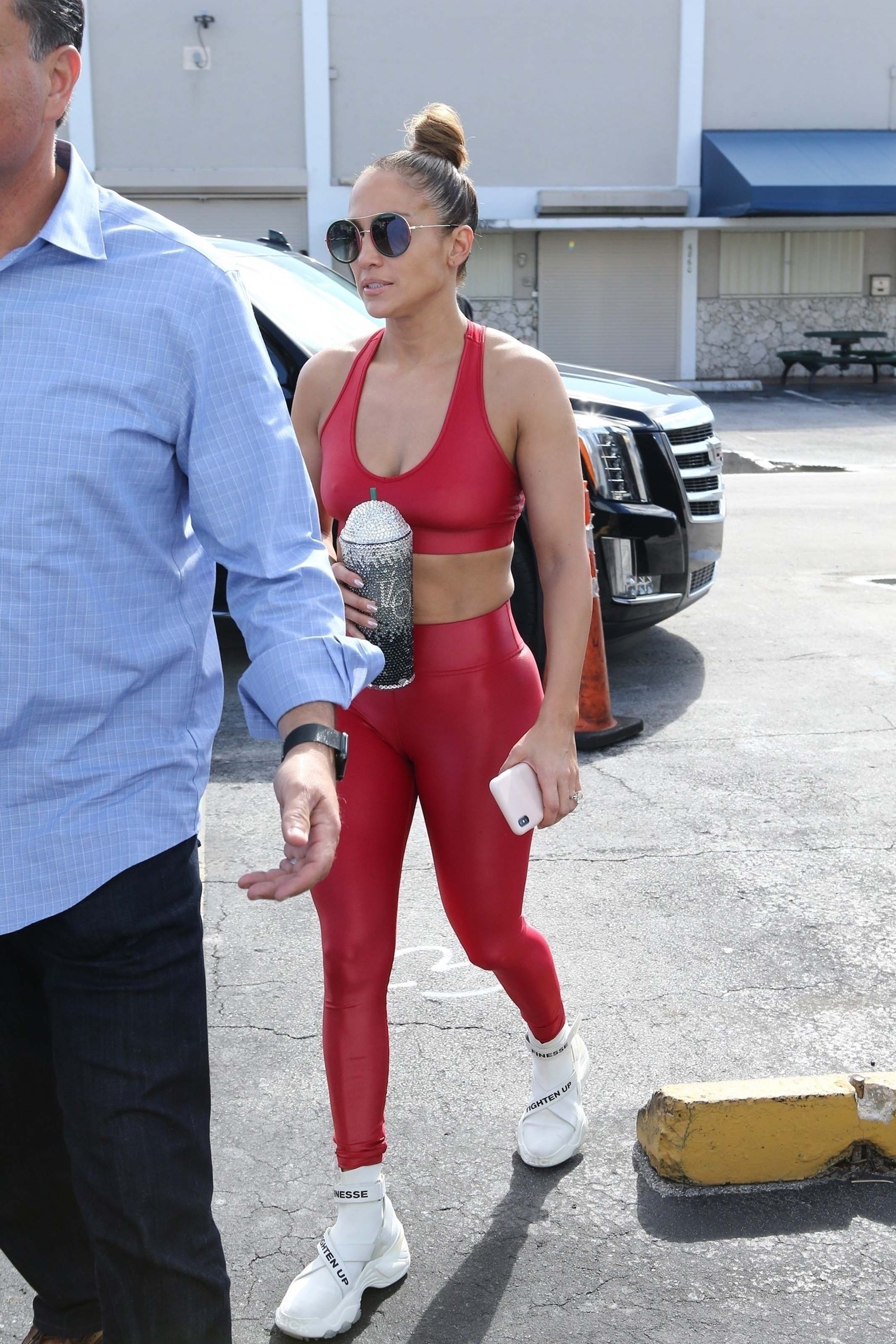Jennifer Lopez at a Gym