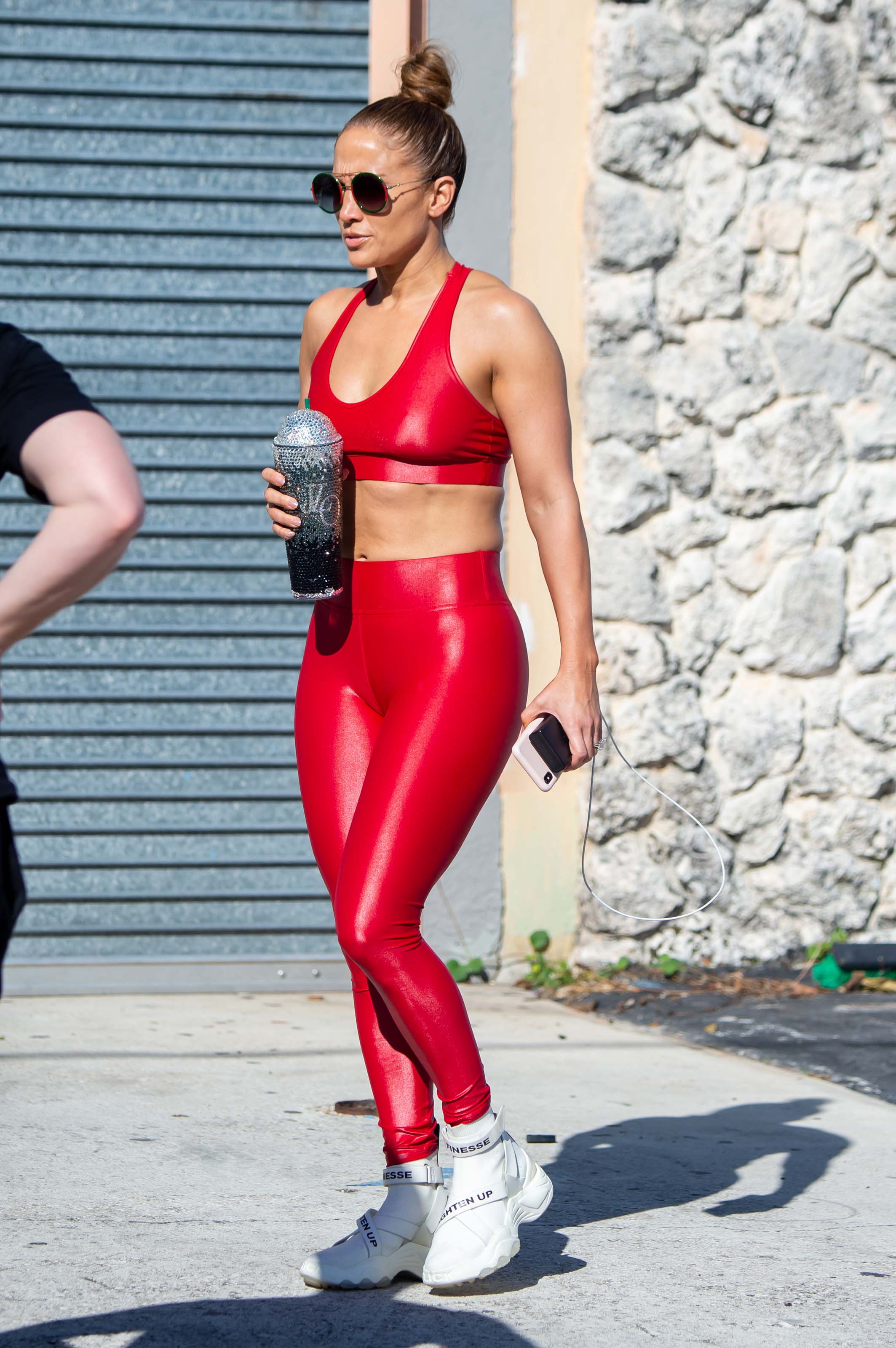 Jennifer Lopez at a Gym