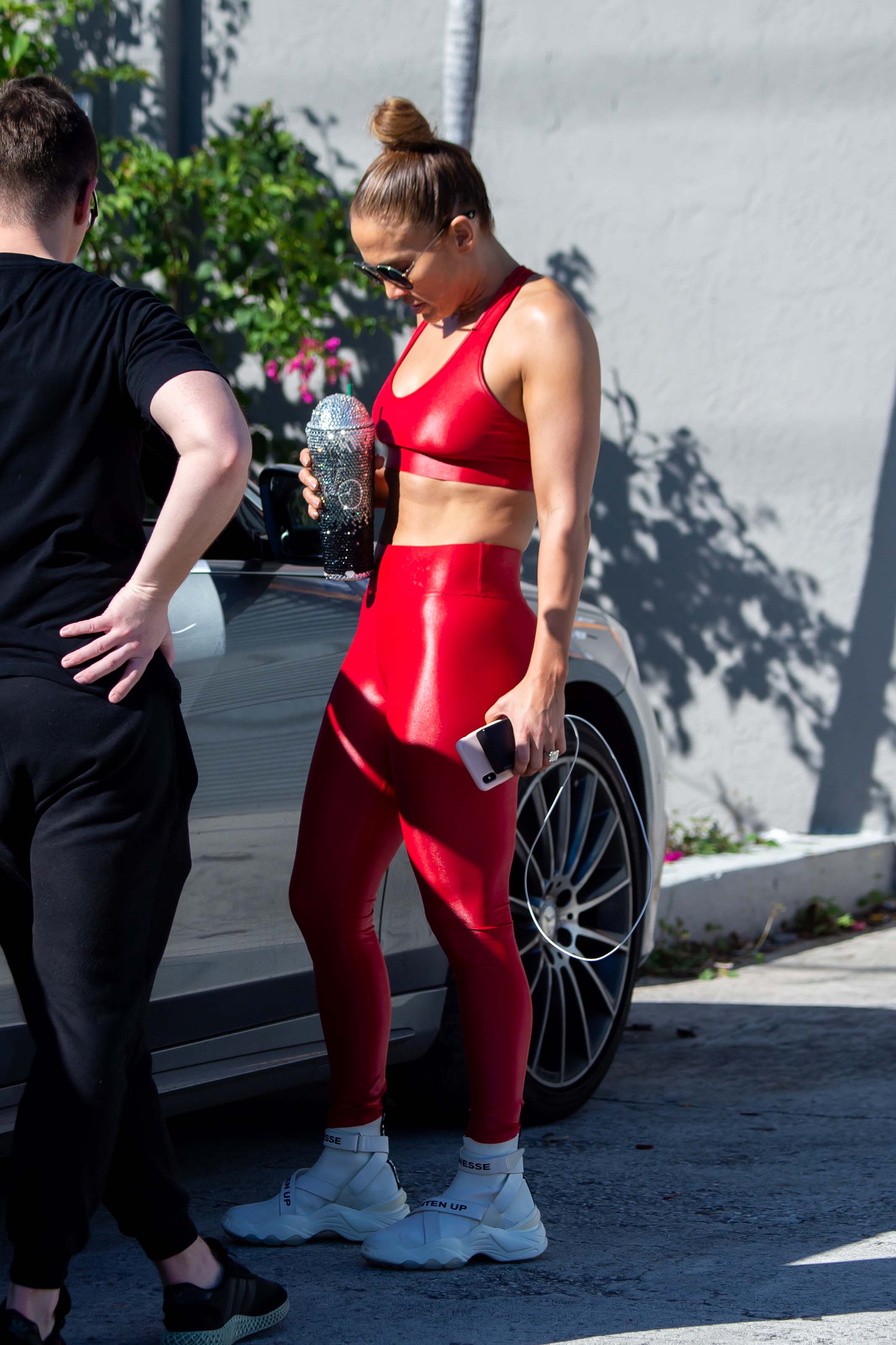 Jennifer Lopez at a Gym