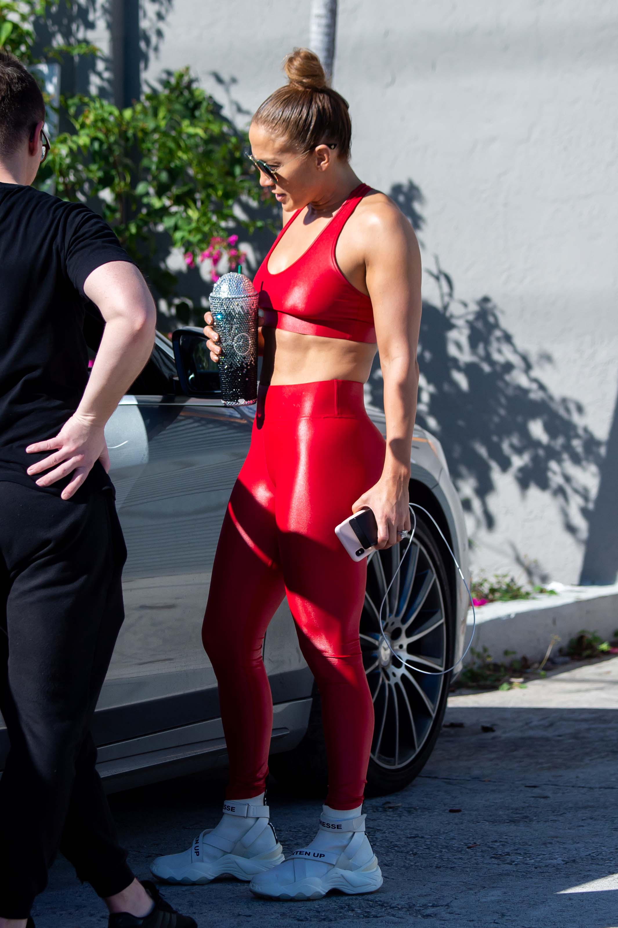 Jennifer Lopez at a Gym