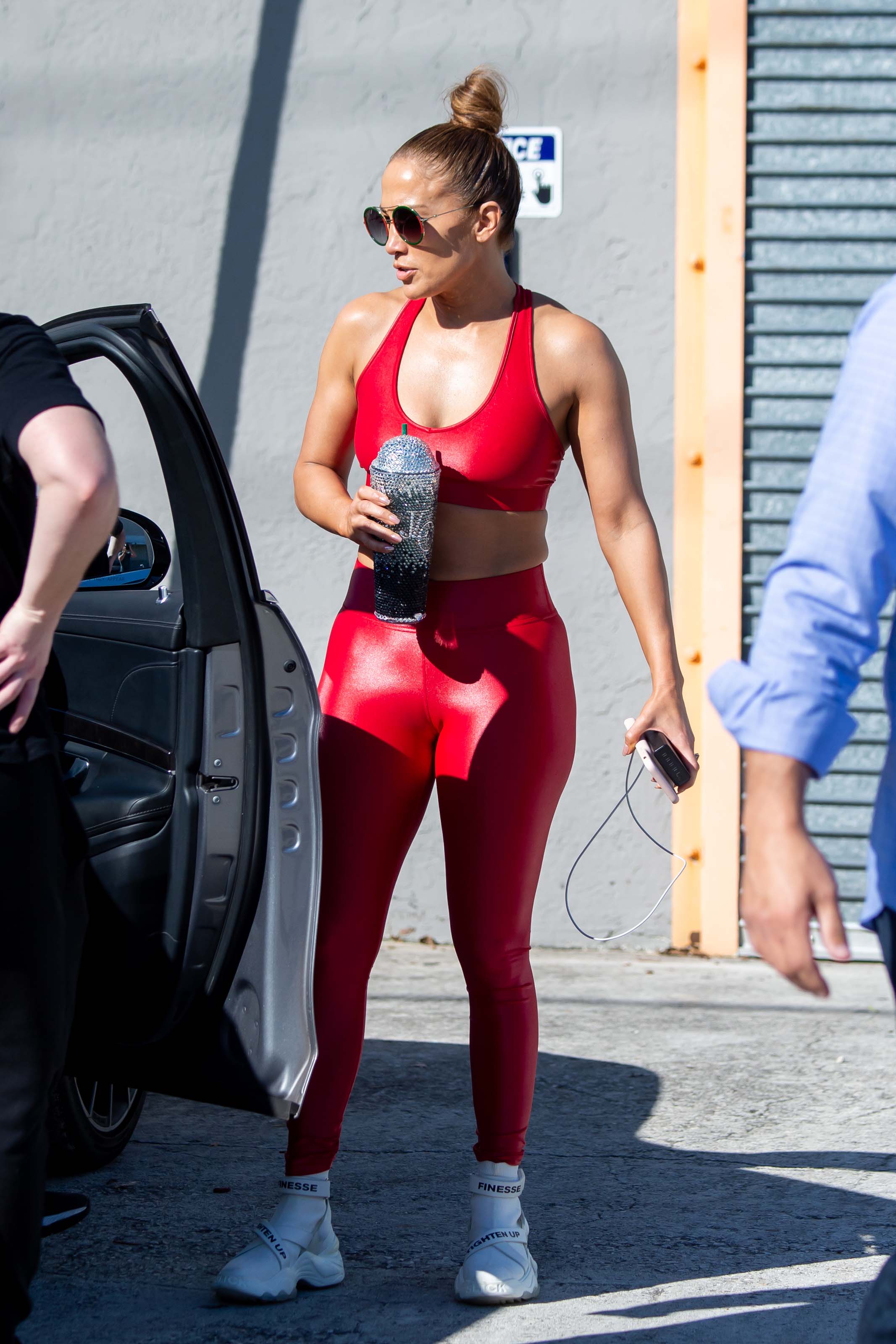 Jennifer Lopez at a Gym