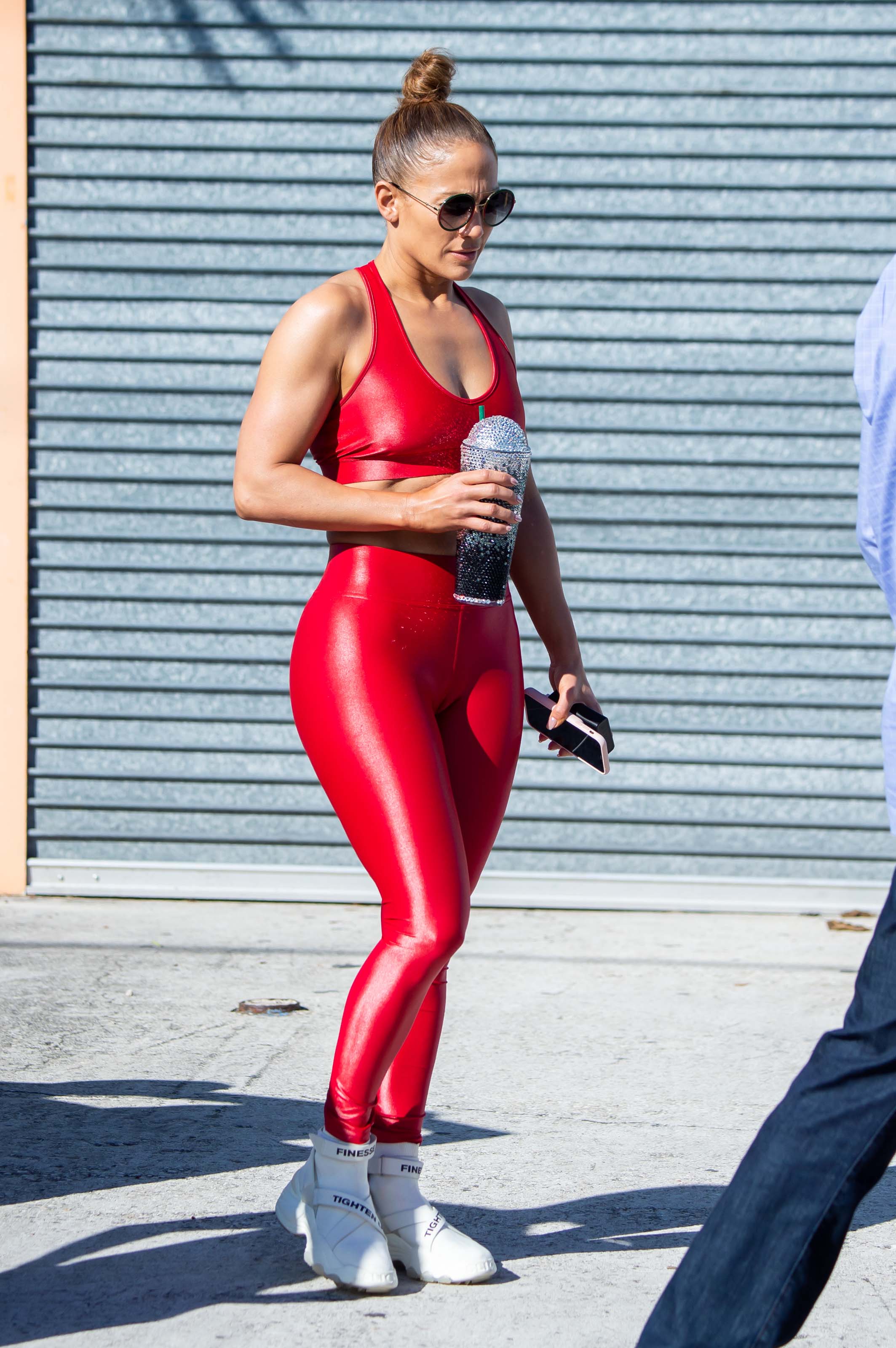 Jennifer Lopez at a Gym