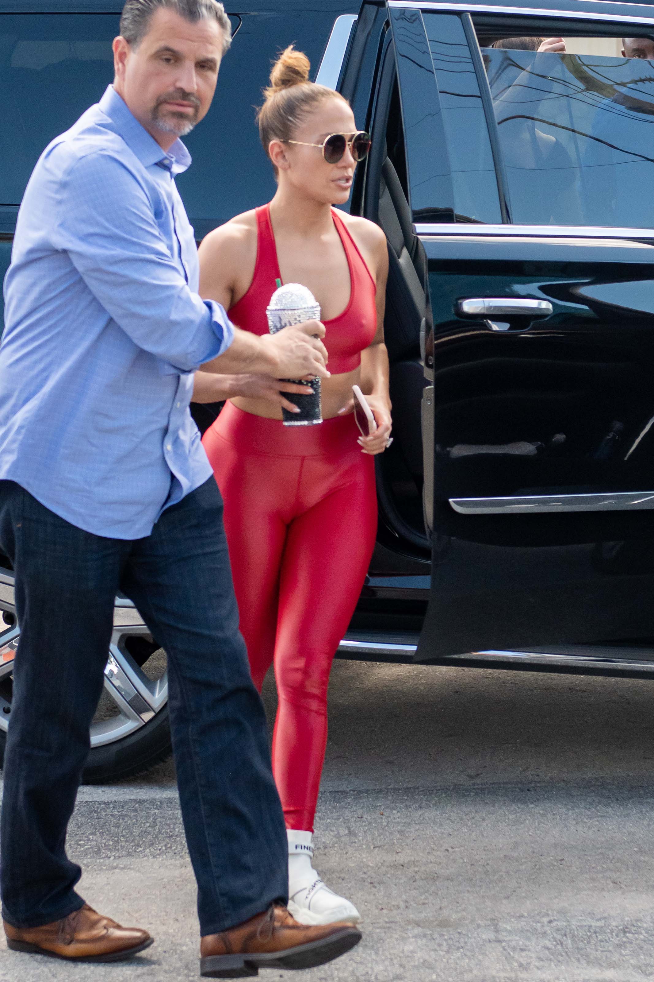 Jennifer Lopez at a Gym