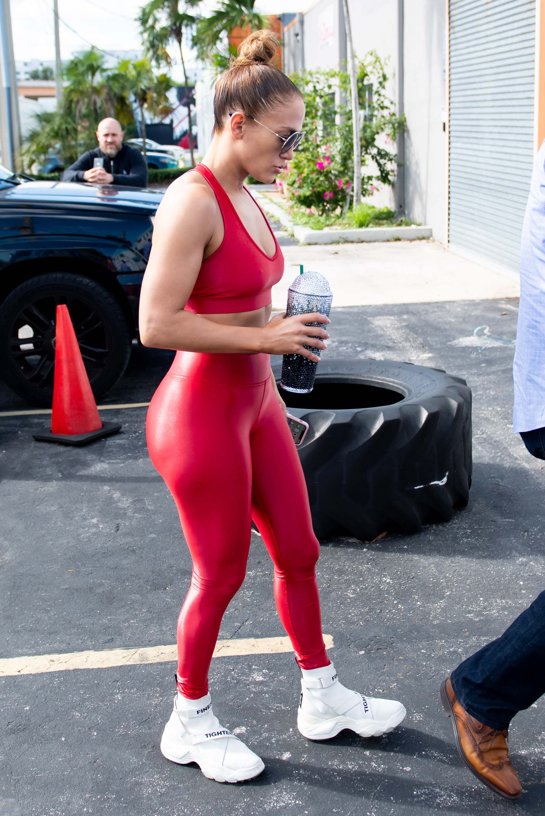 Jennifer Lopez at a Gym