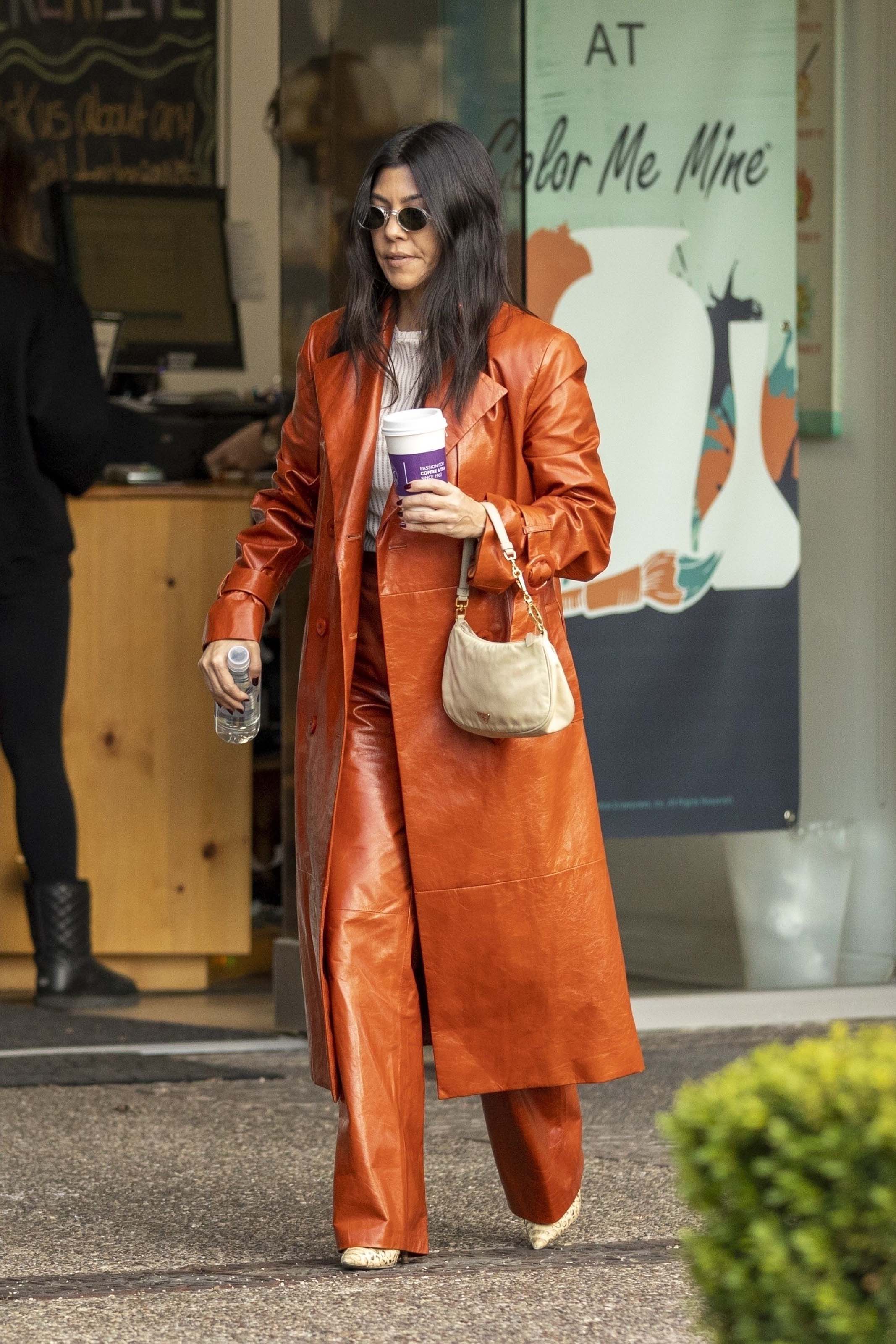 Kourtney Kardashian at Rosti Cafe