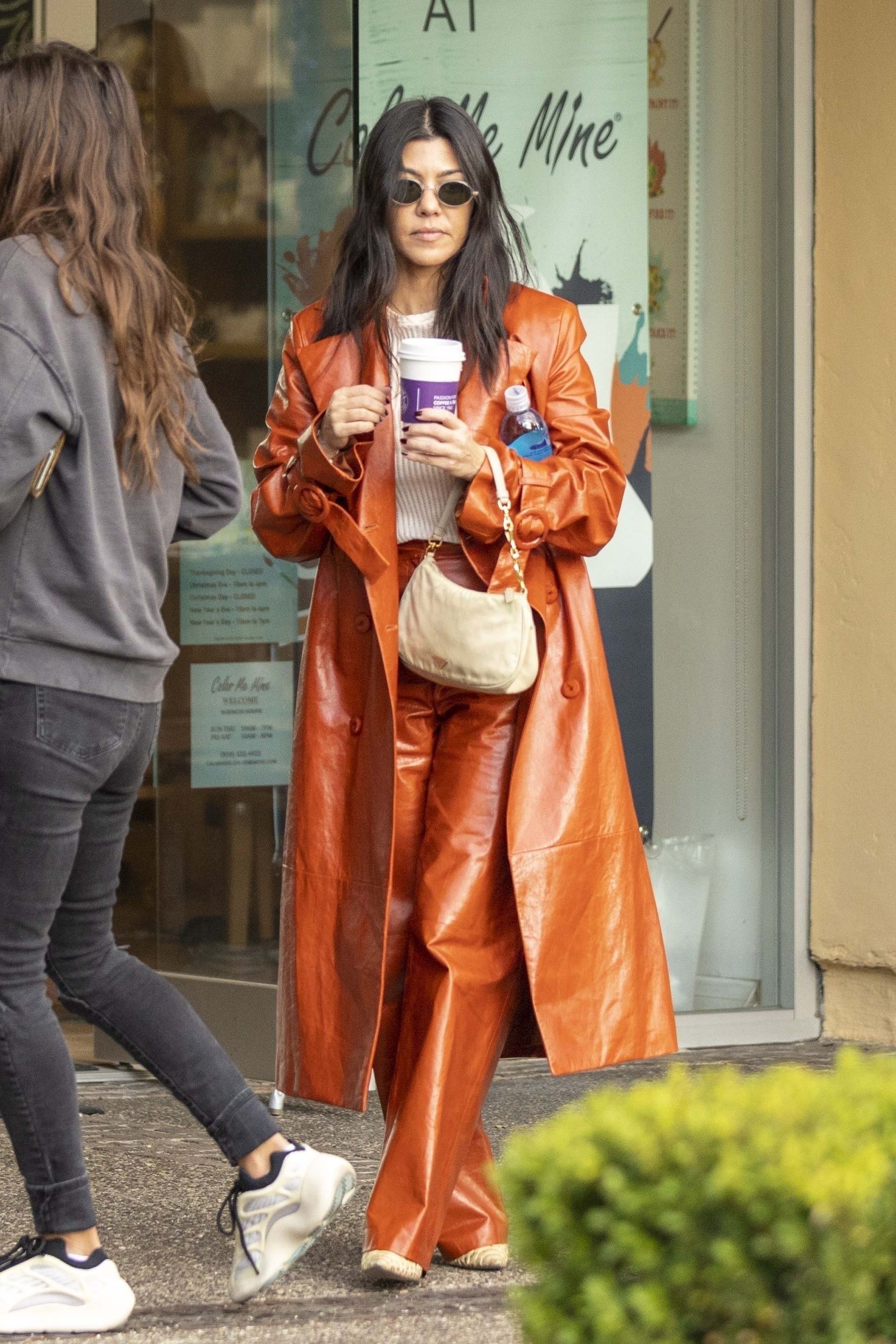 Kourtney Kardashian at Rosti Cafe