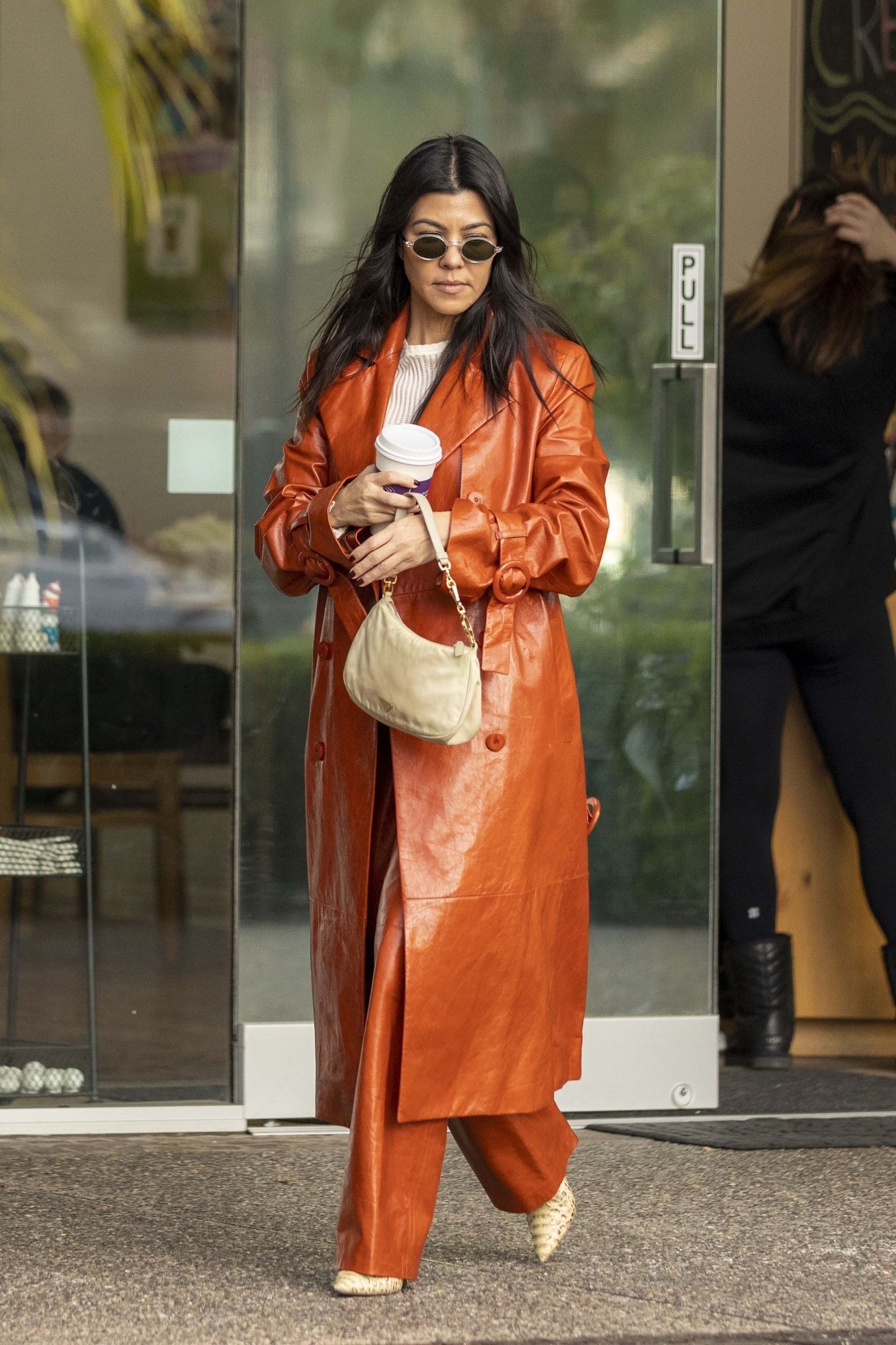 Kourtney Kardashian at Rosti Cafe