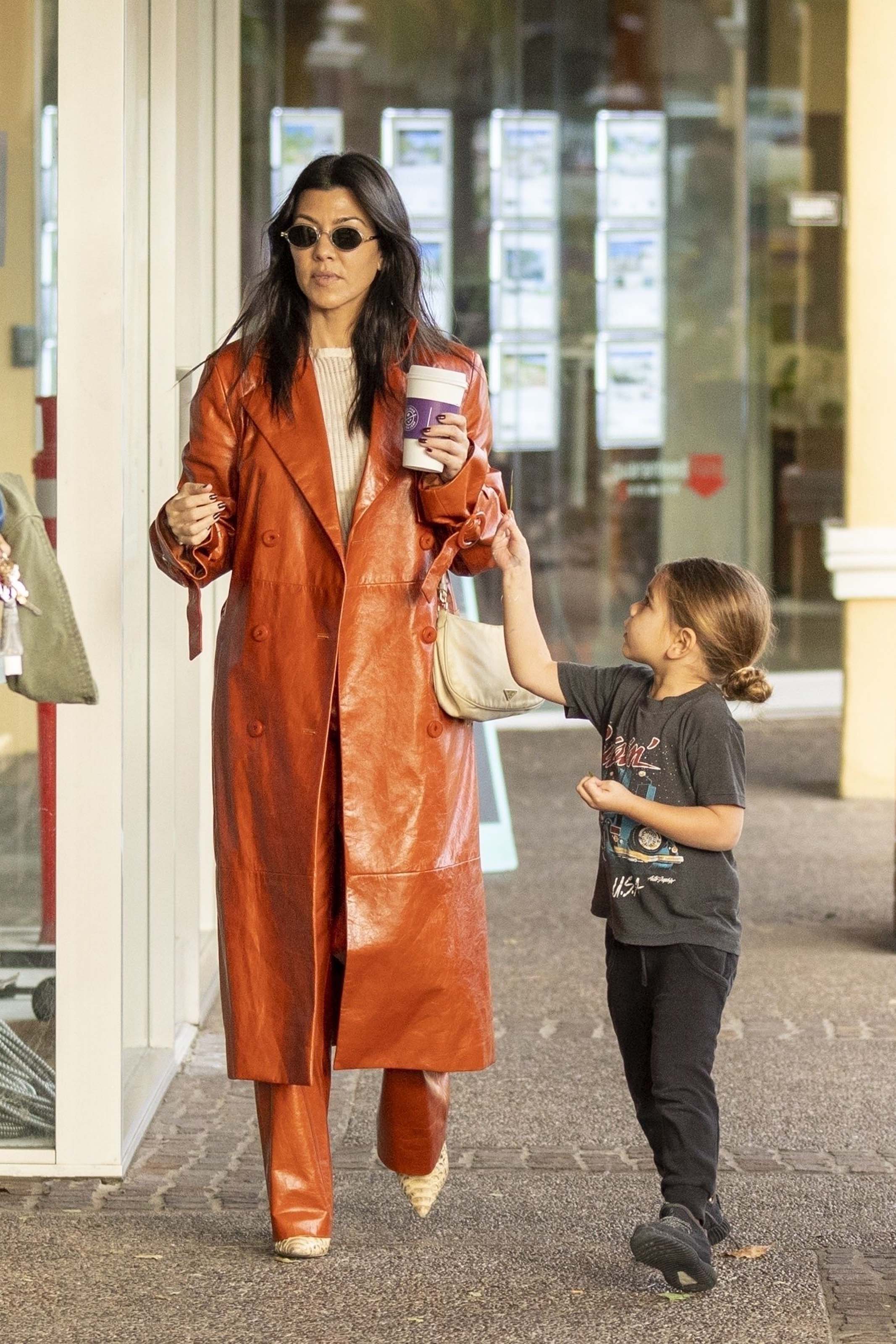 Kourtney Kardashian at Rosti Cafe