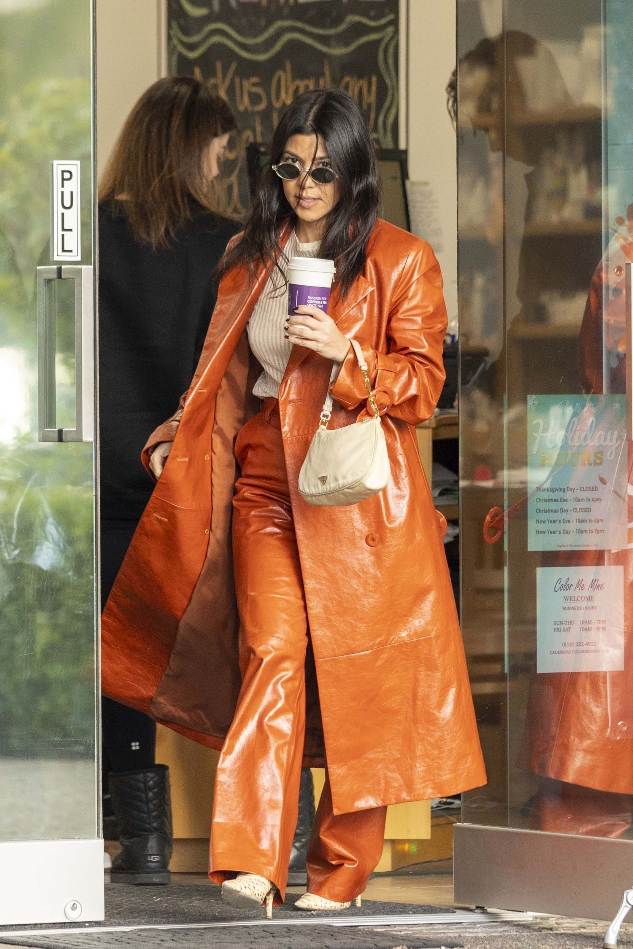 Kourtney Kardashian at Rosti Cafe