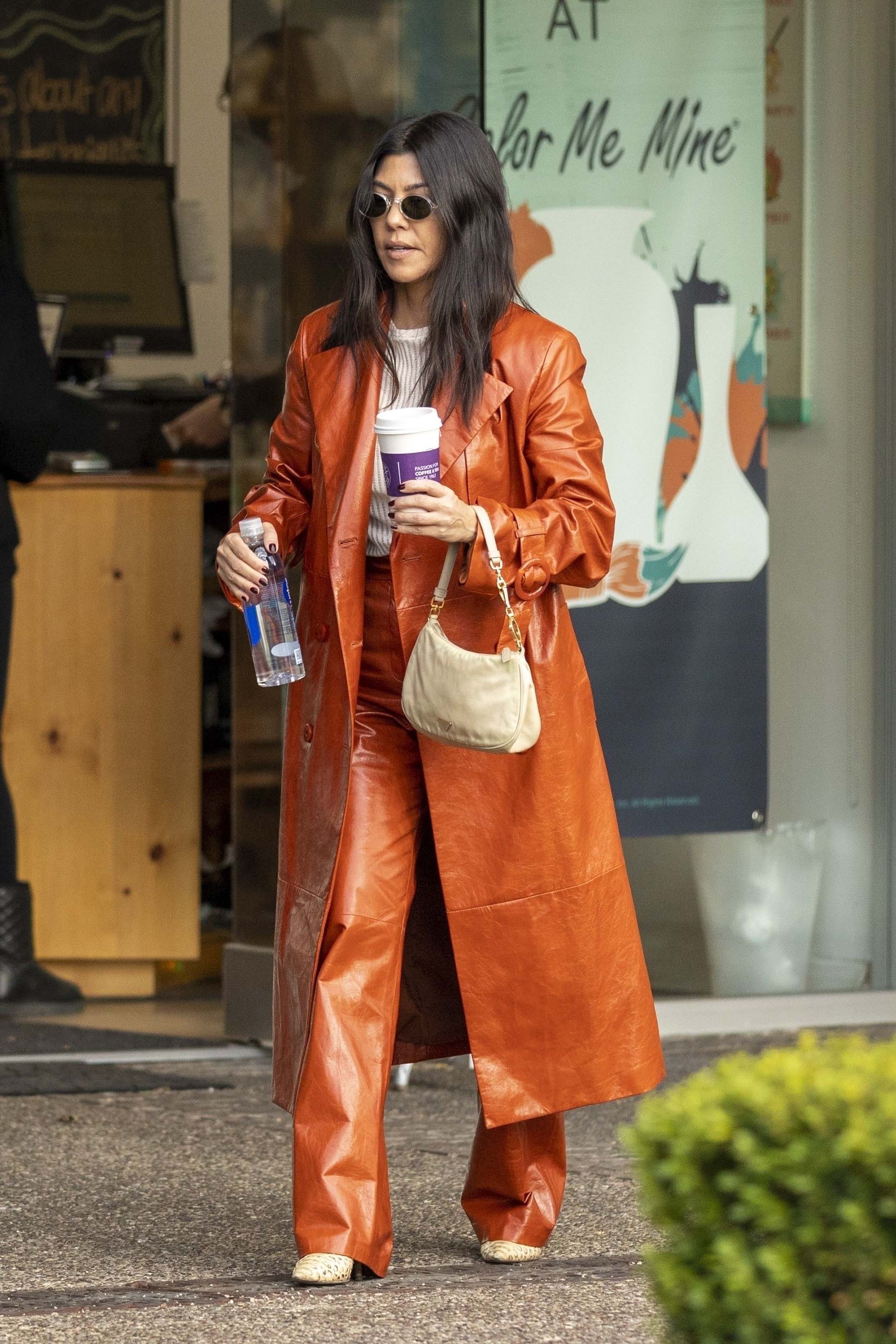 Kourtney Kardashian at Rosti Cafe