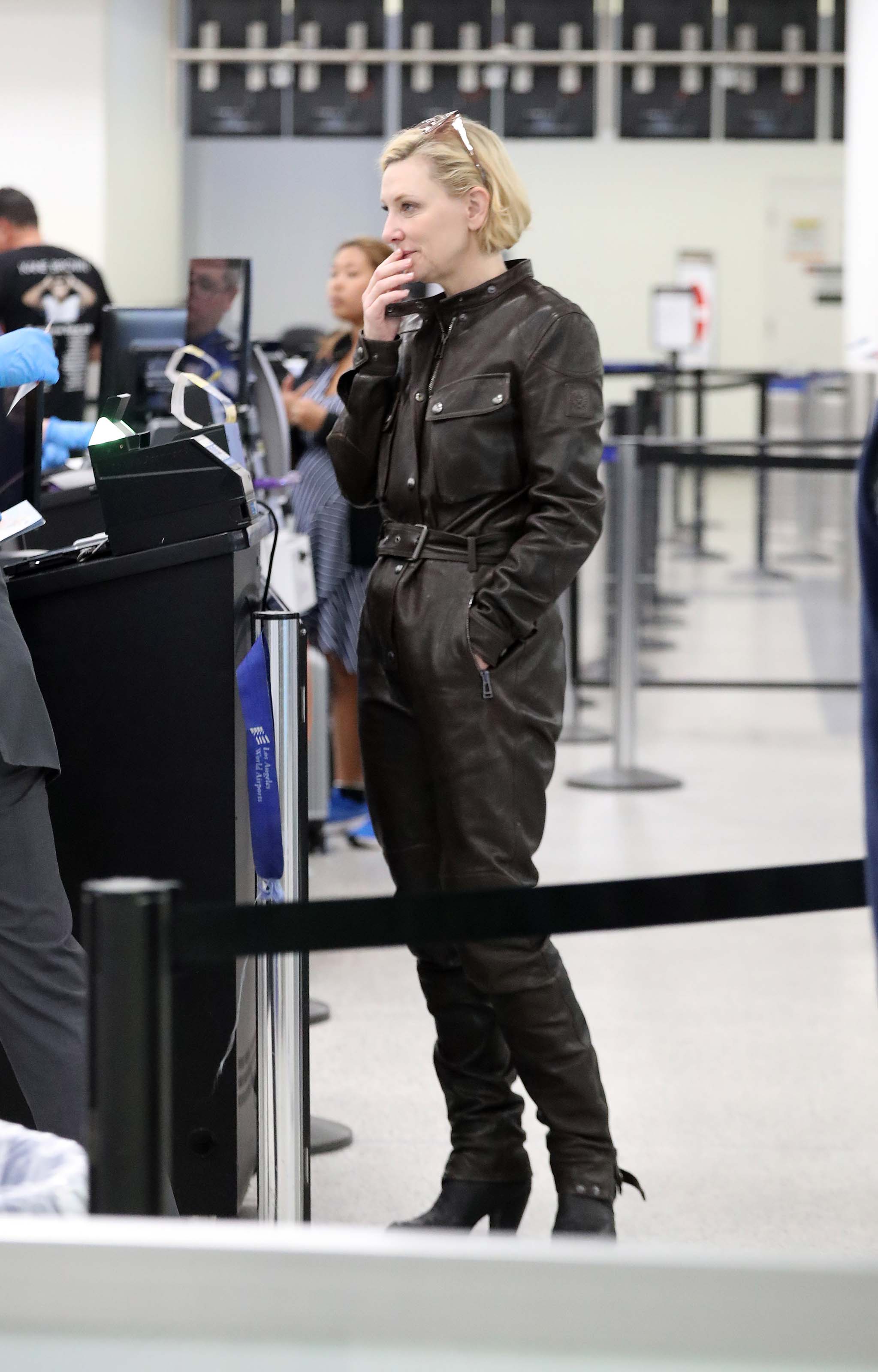 Cate Blanchett at LAX Airport in LA