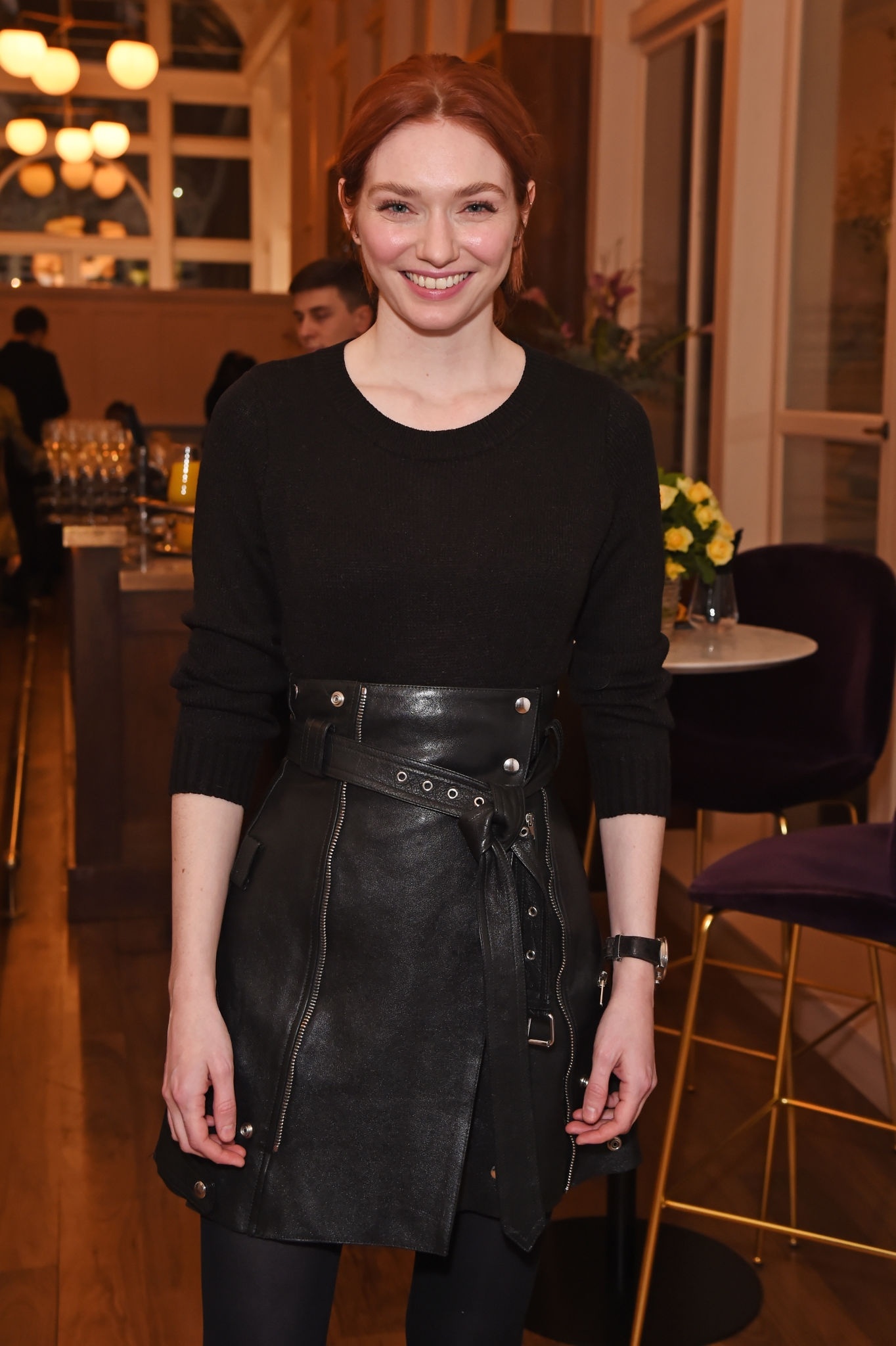 Eleanor Tomlinson attends Press night pre-show reception for ‘La Boheme’