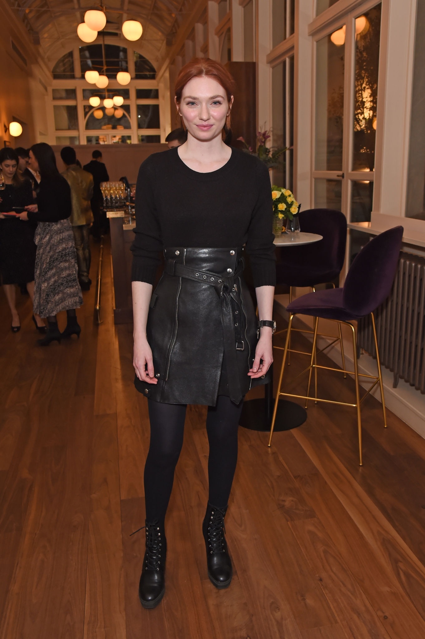 Eleanor Tomlinson attends Press night pre-show reception for ‘La Boheme’