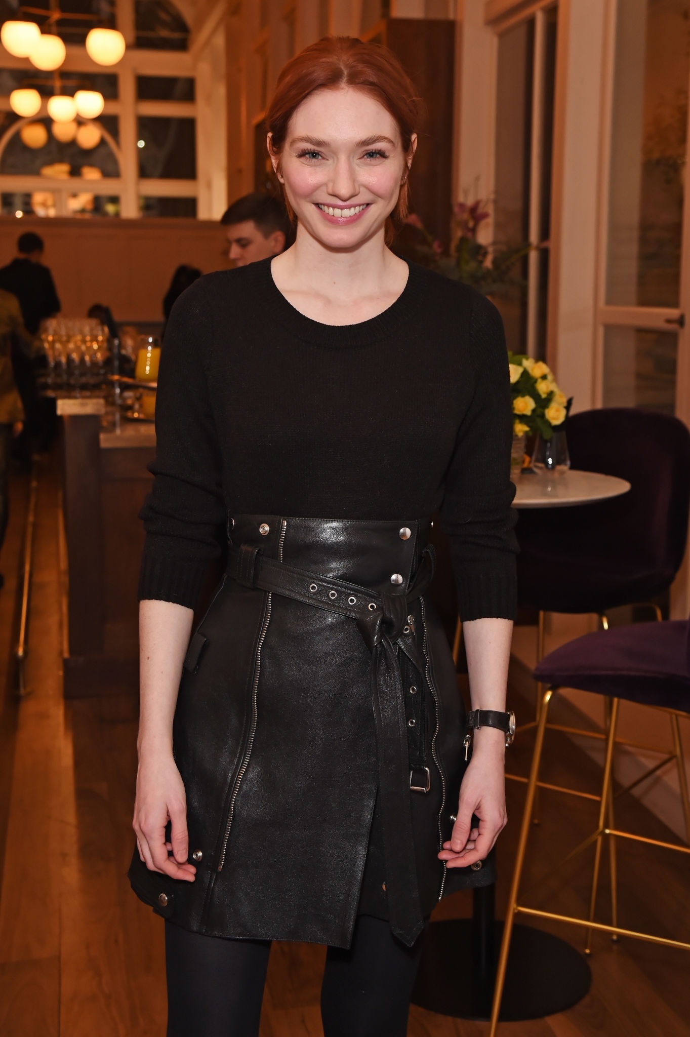 Eleanor Tomlinson attends Press night pre-show reception for ‘La Boheme’