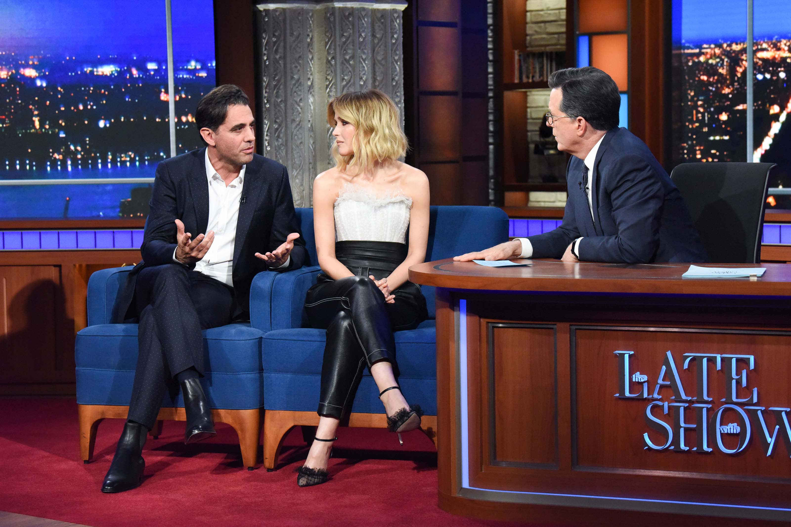 Rose Byrne attends The Late Show with Stephen Colbert