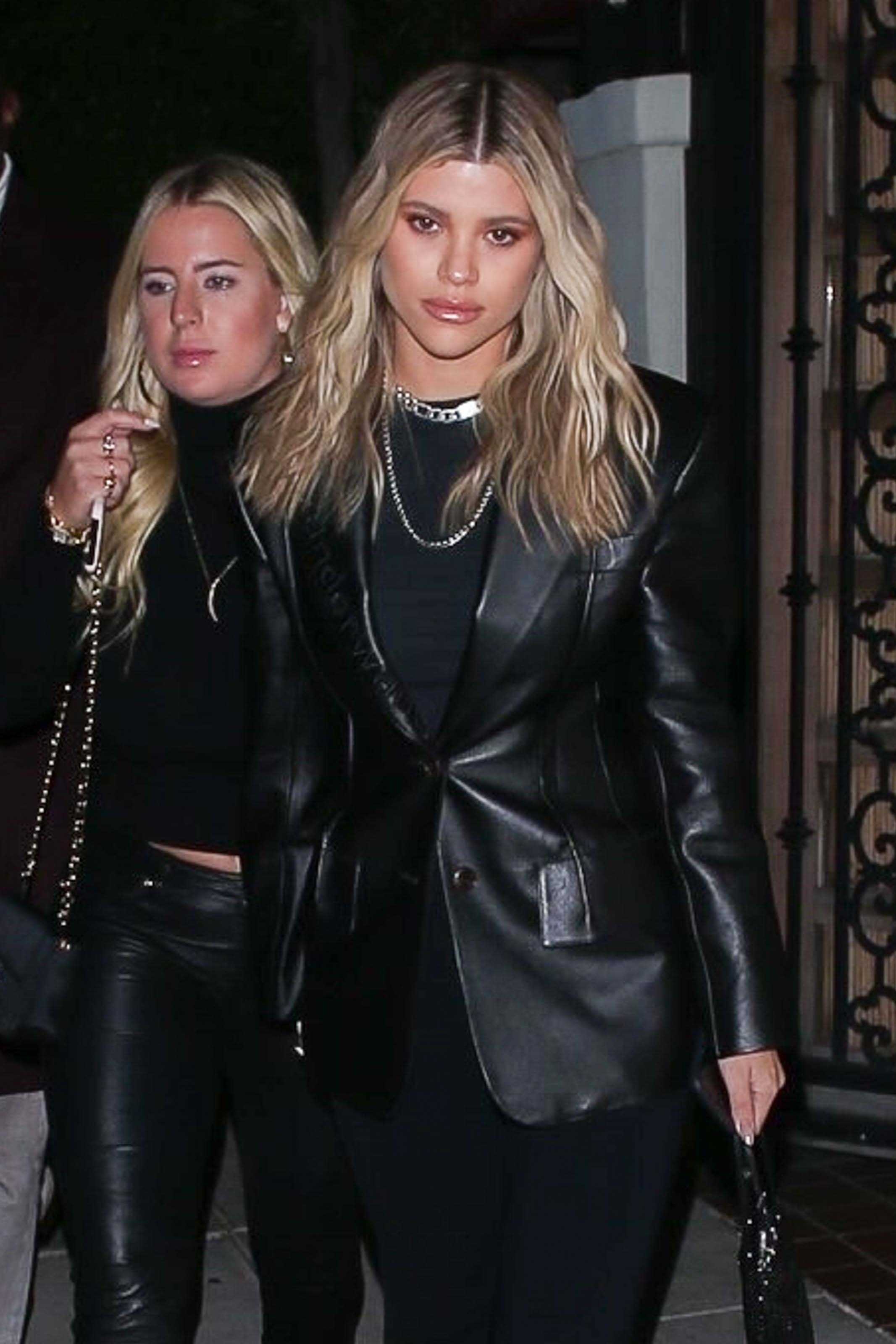 Sofia Richie leaving Matsuhisa restaurant