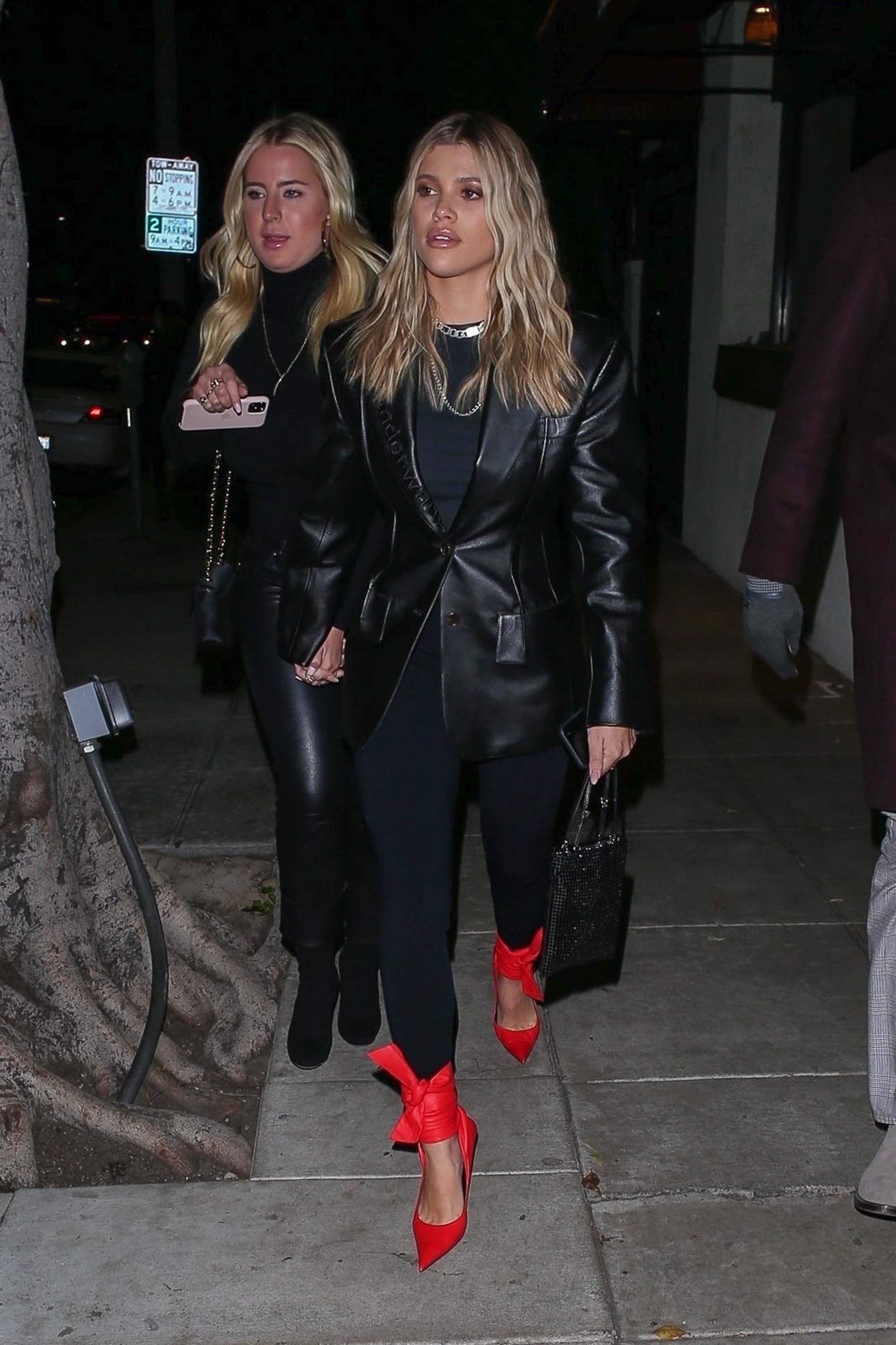 Sofia Richie leaving Matsuhisa restaurant