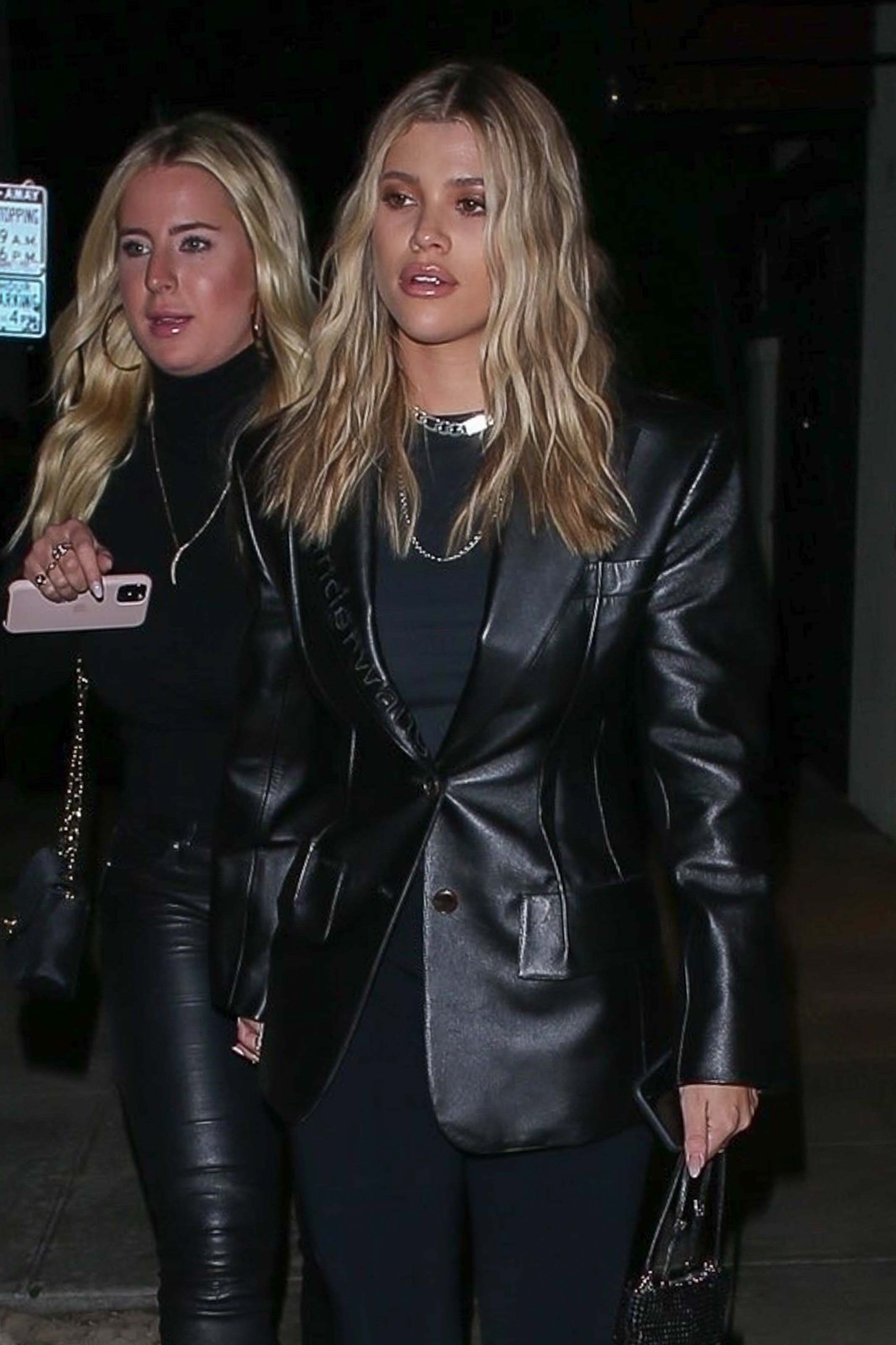 Sofia Richie leaving Matsuhisa restaurant